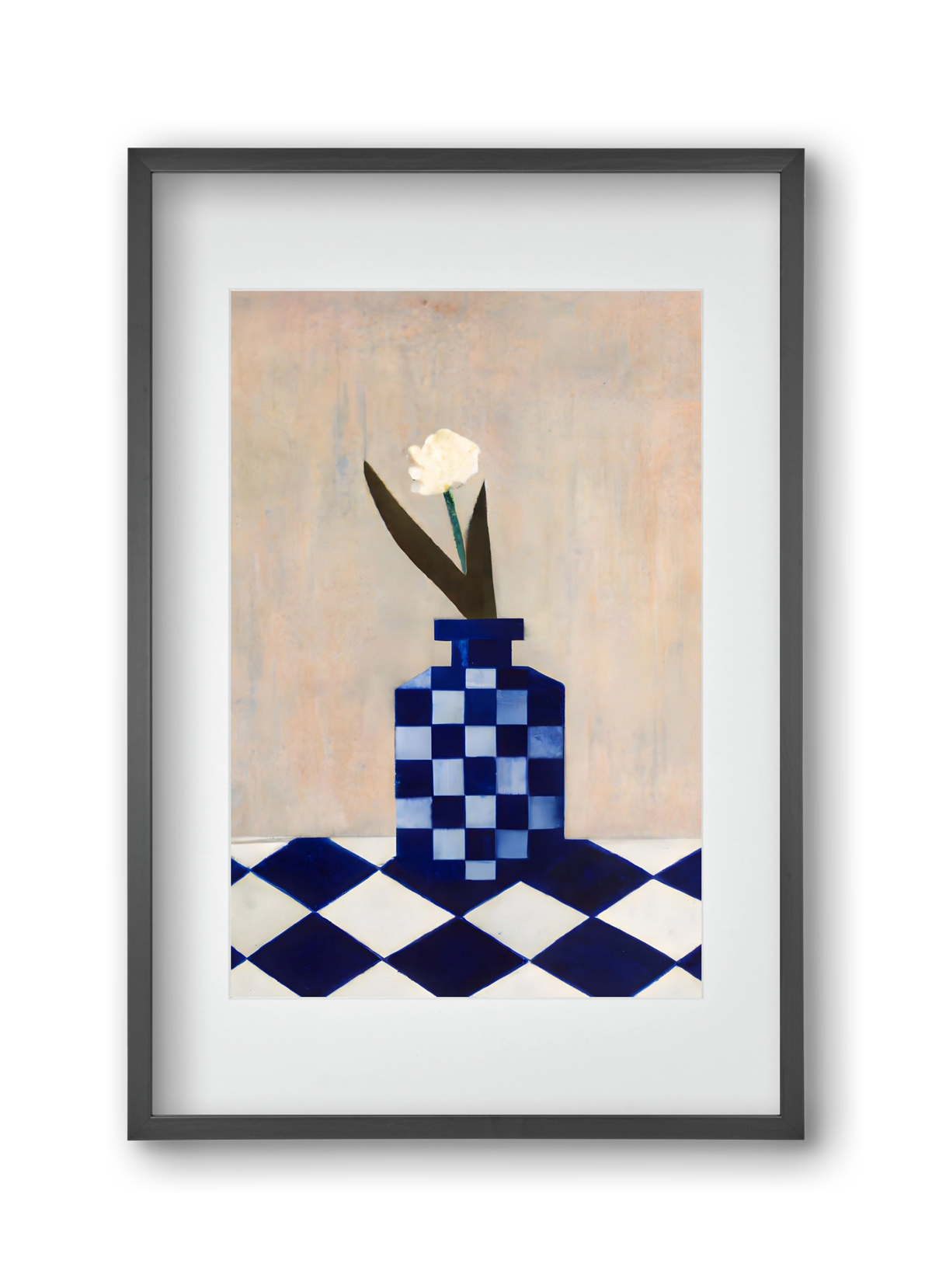 Check the vase, 30x45 cm (20x30 cm), Fekete keret, paszpartuval