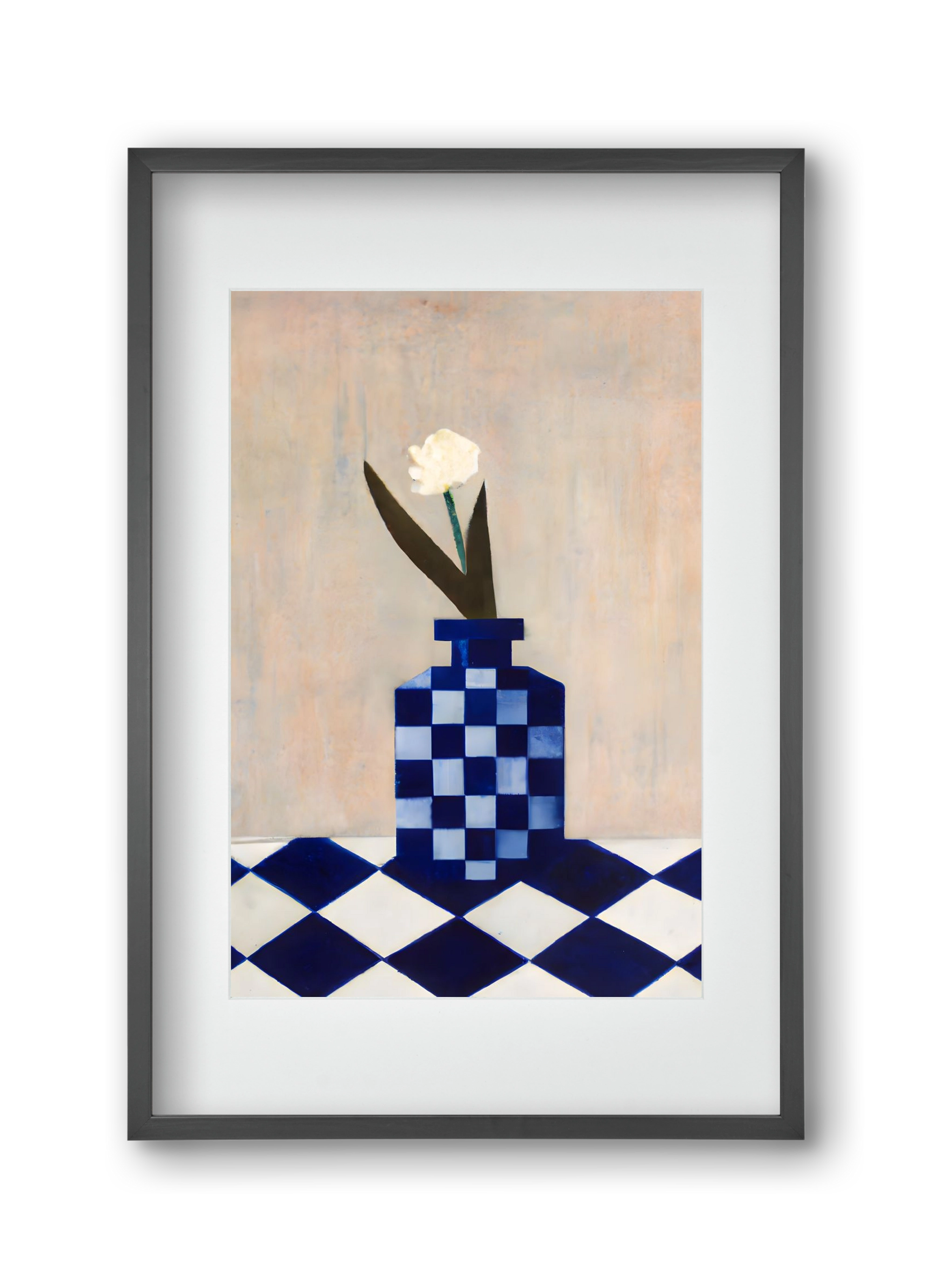 Check the vase, 30x45 cm (20x30 cm), Fekete keret, paszpartuval