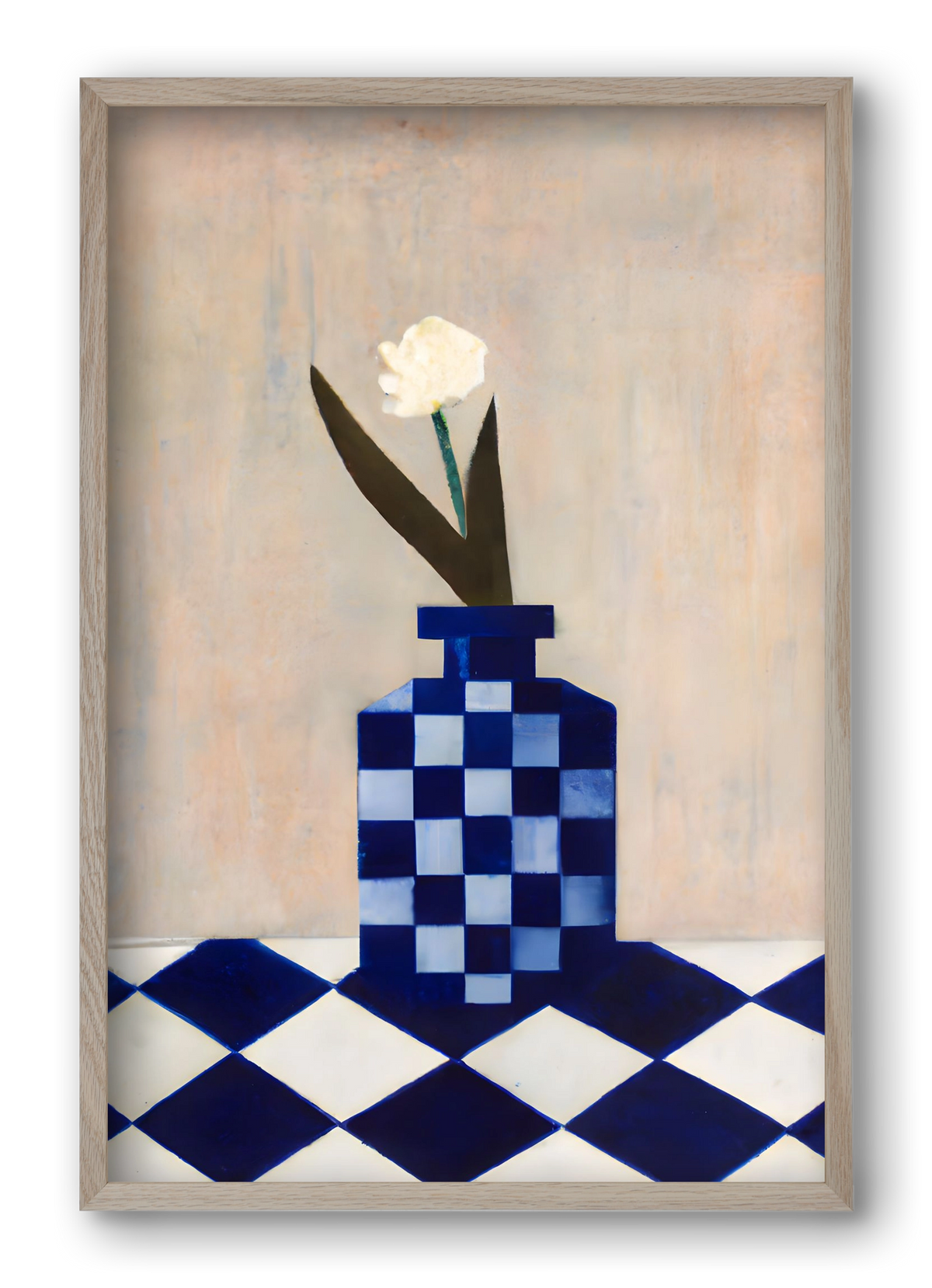 Check the vase, 40x60 cm (40x60 cm), Tölgy keret