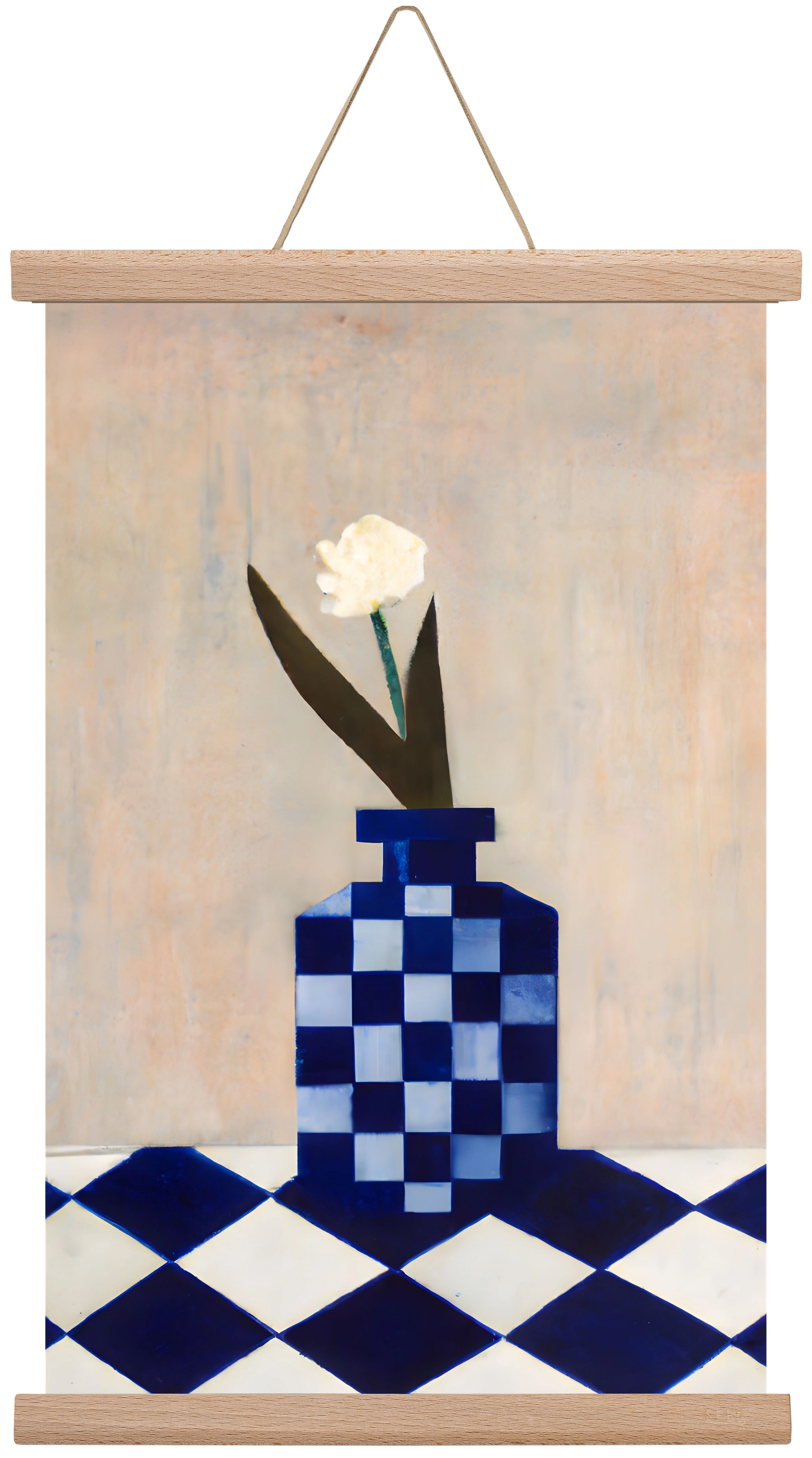 Check the vase, 30x45 cm (30x45 cm), Tölgy akasztó