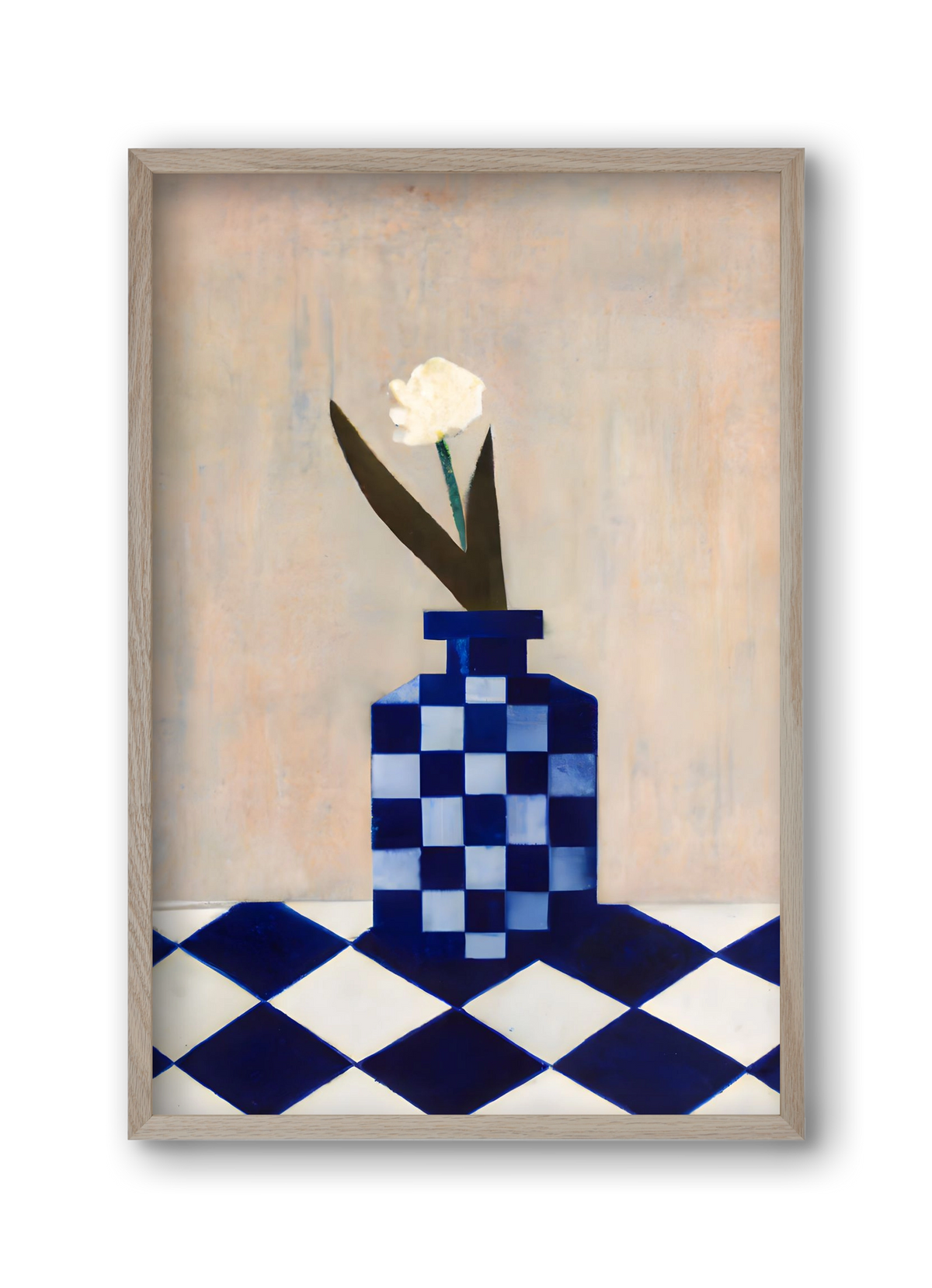 Check the vase, 30x45 cm (30x45 cm), Tölgy keret