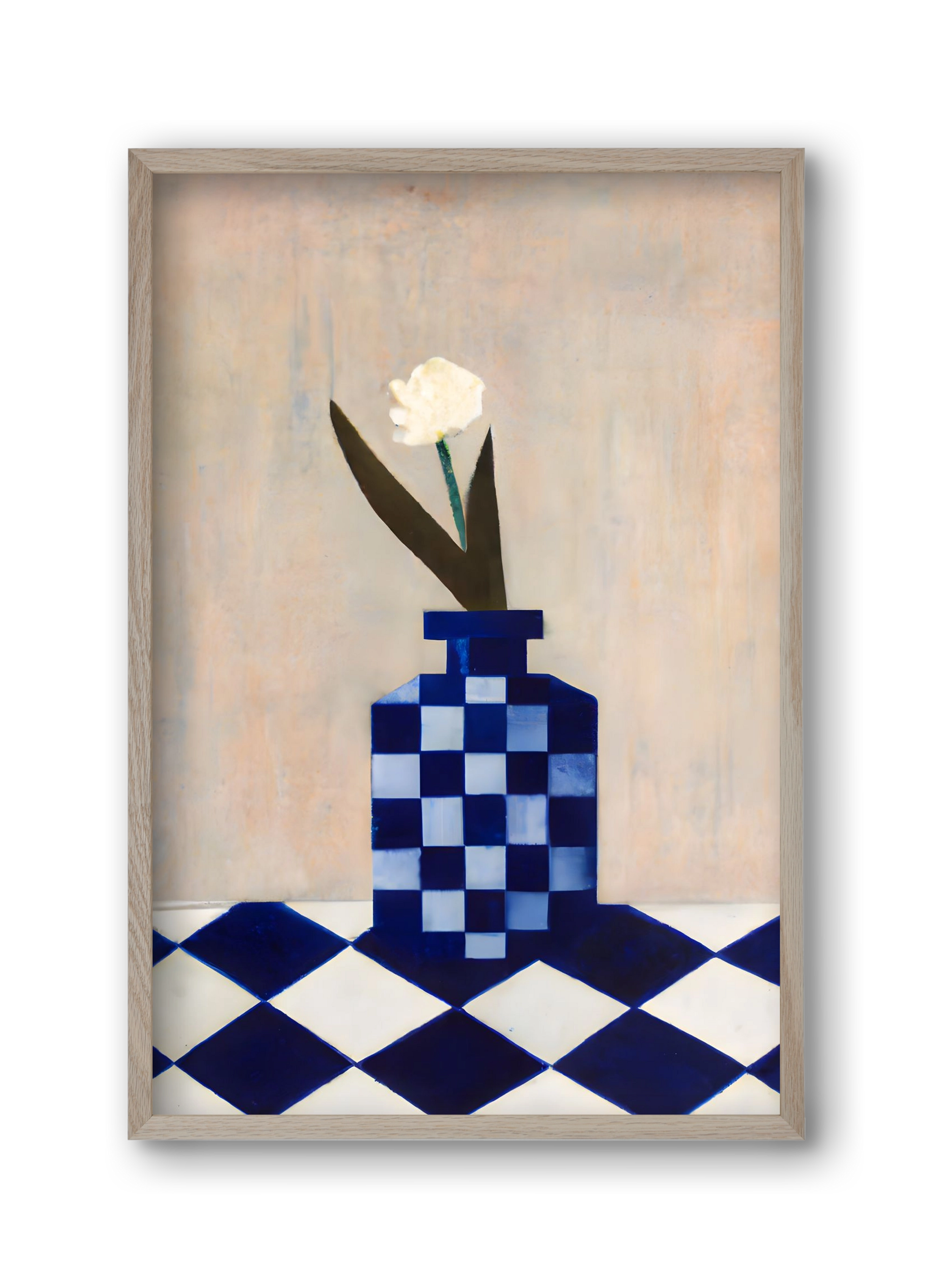 Check the vase, 30x45 cm (30x45 cm), Tölgy keret