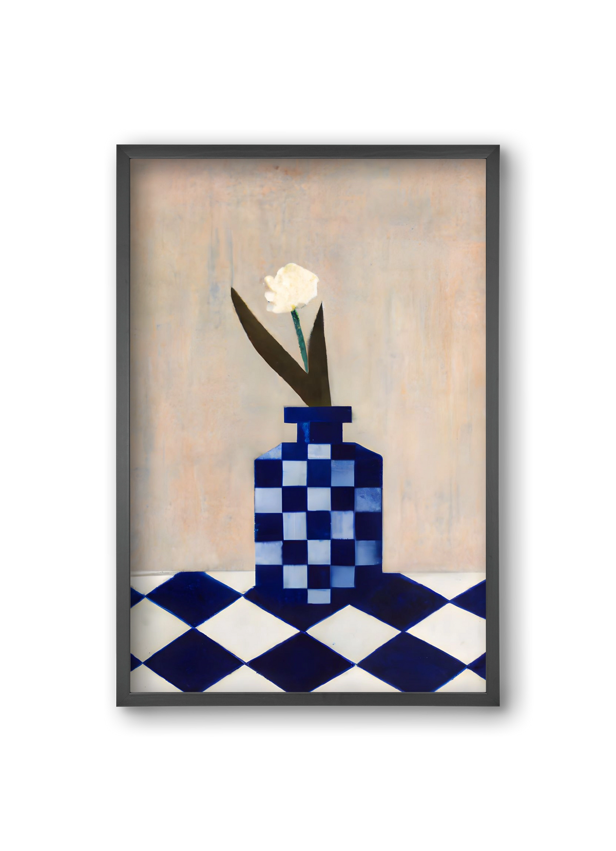 Check the vase, 20x30 cm (20x30 cm), Fekete keret