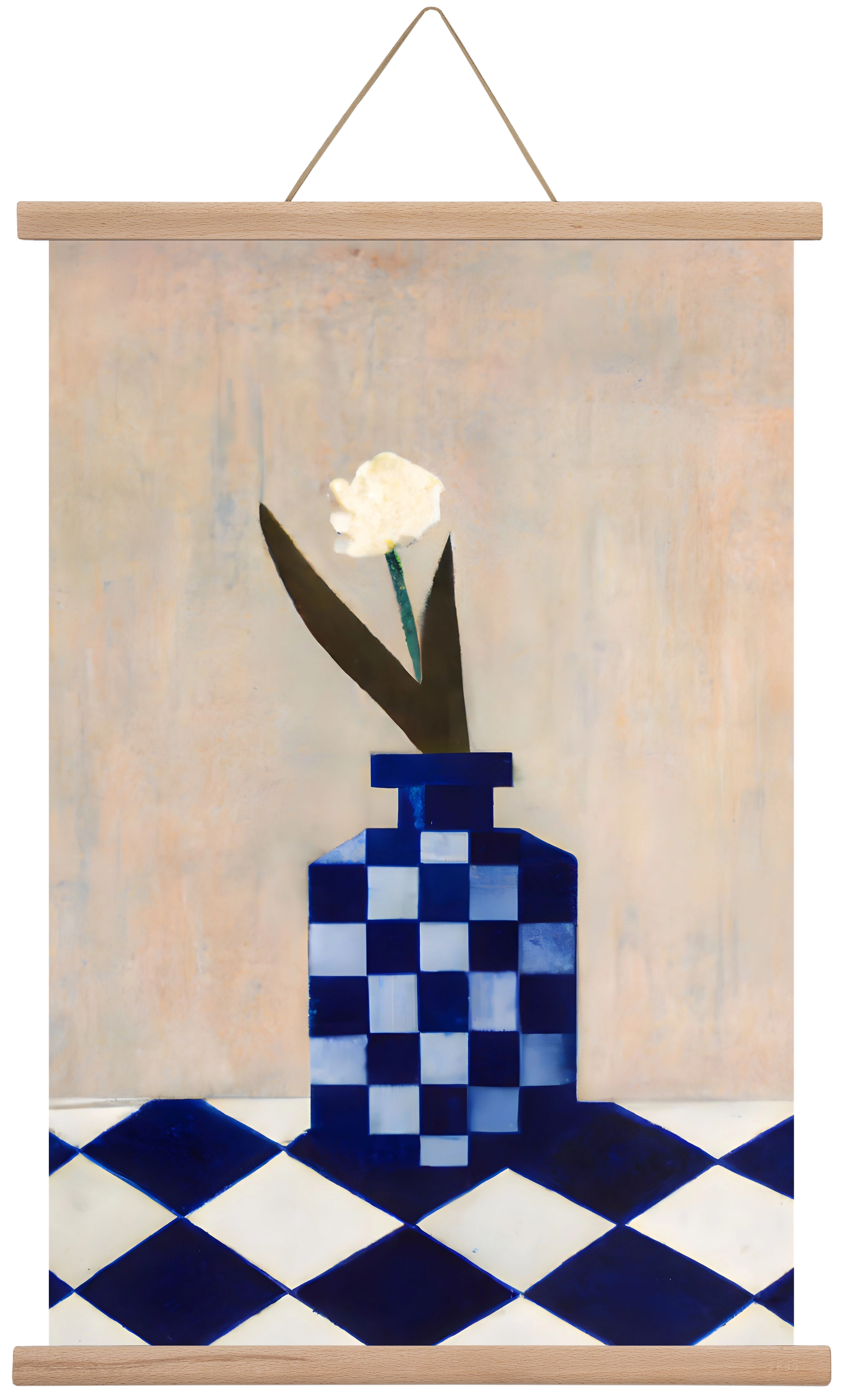 Check the vase, 40x60 cm (40x60 cm), Tölgy akasztó