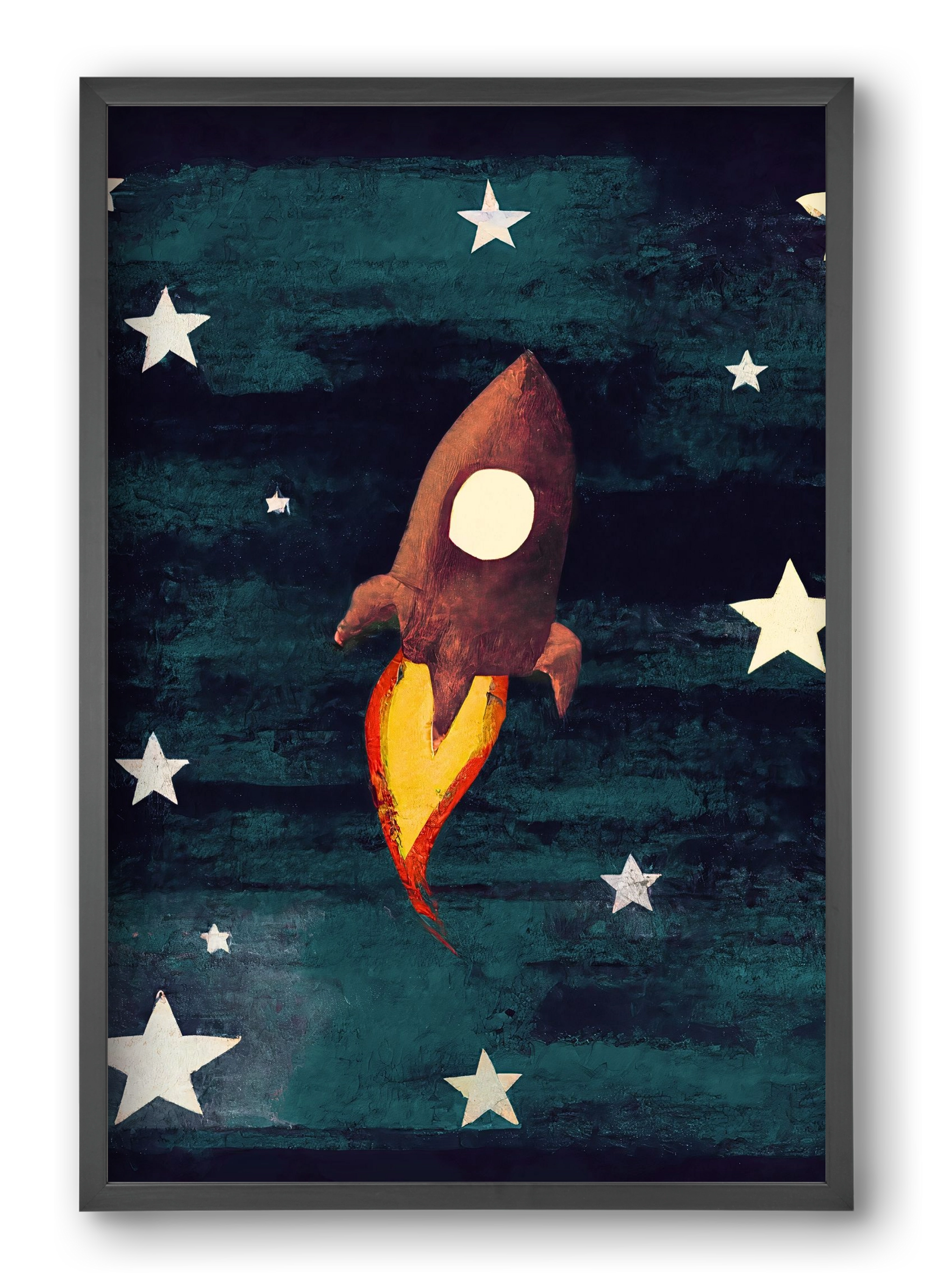 Rocket love, 40x60 cm (40x60 cm), Fekete keret