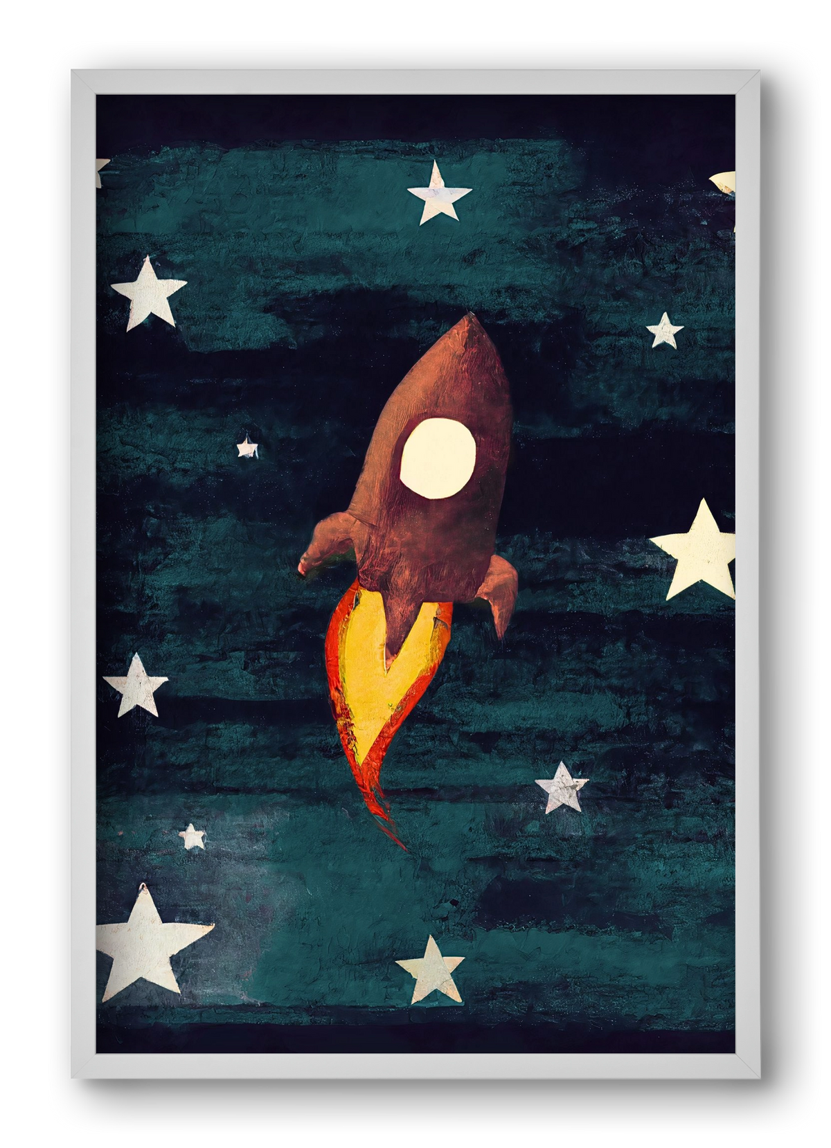 Rocket love, 40x60 cm (40x60 cm), Fehér keret