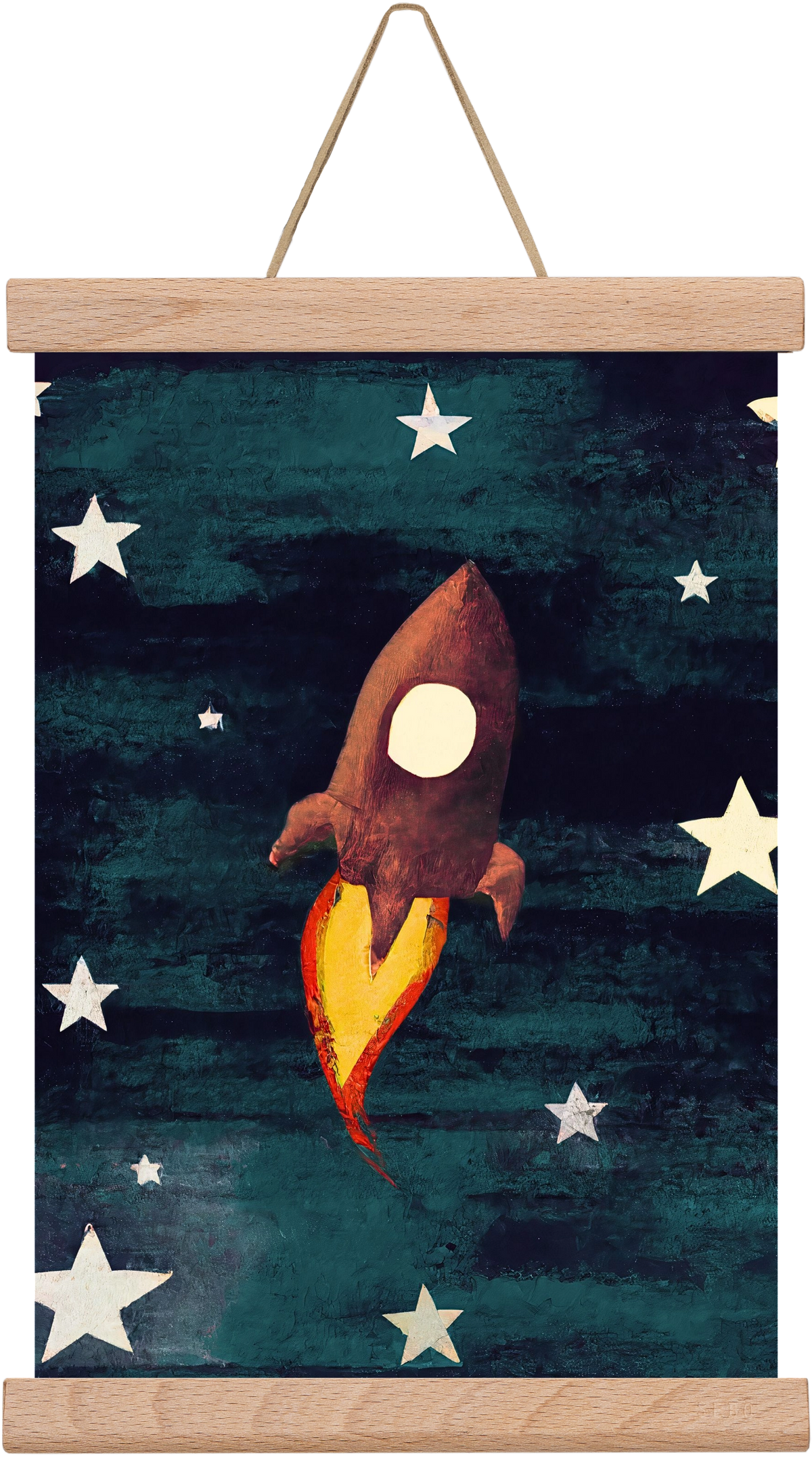 Rocket love, 20x30 cm (20x30 cm), Tölgy akasztó