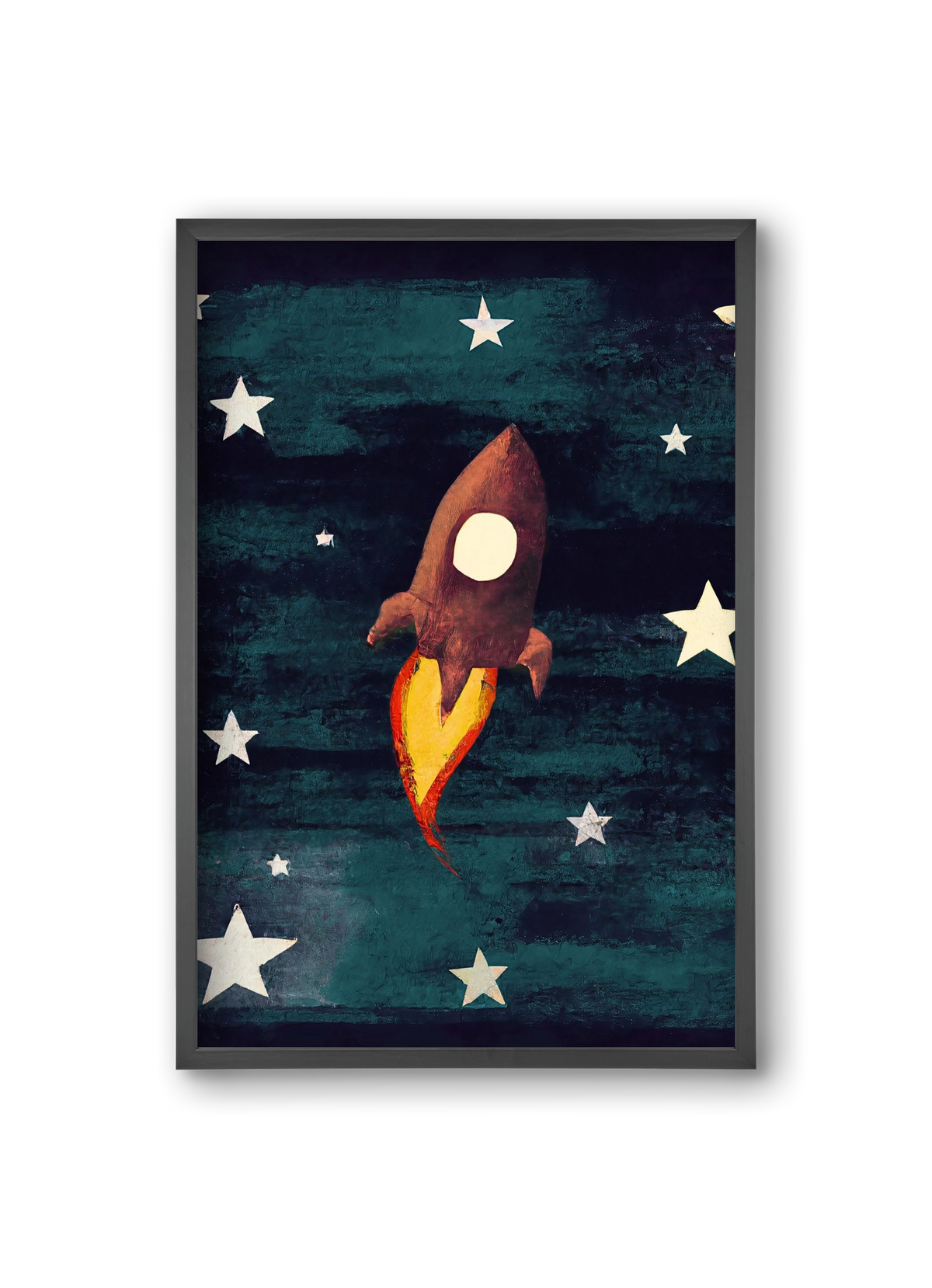 Rocket love, 20x30 cm (20x30 cm), Fekete keret