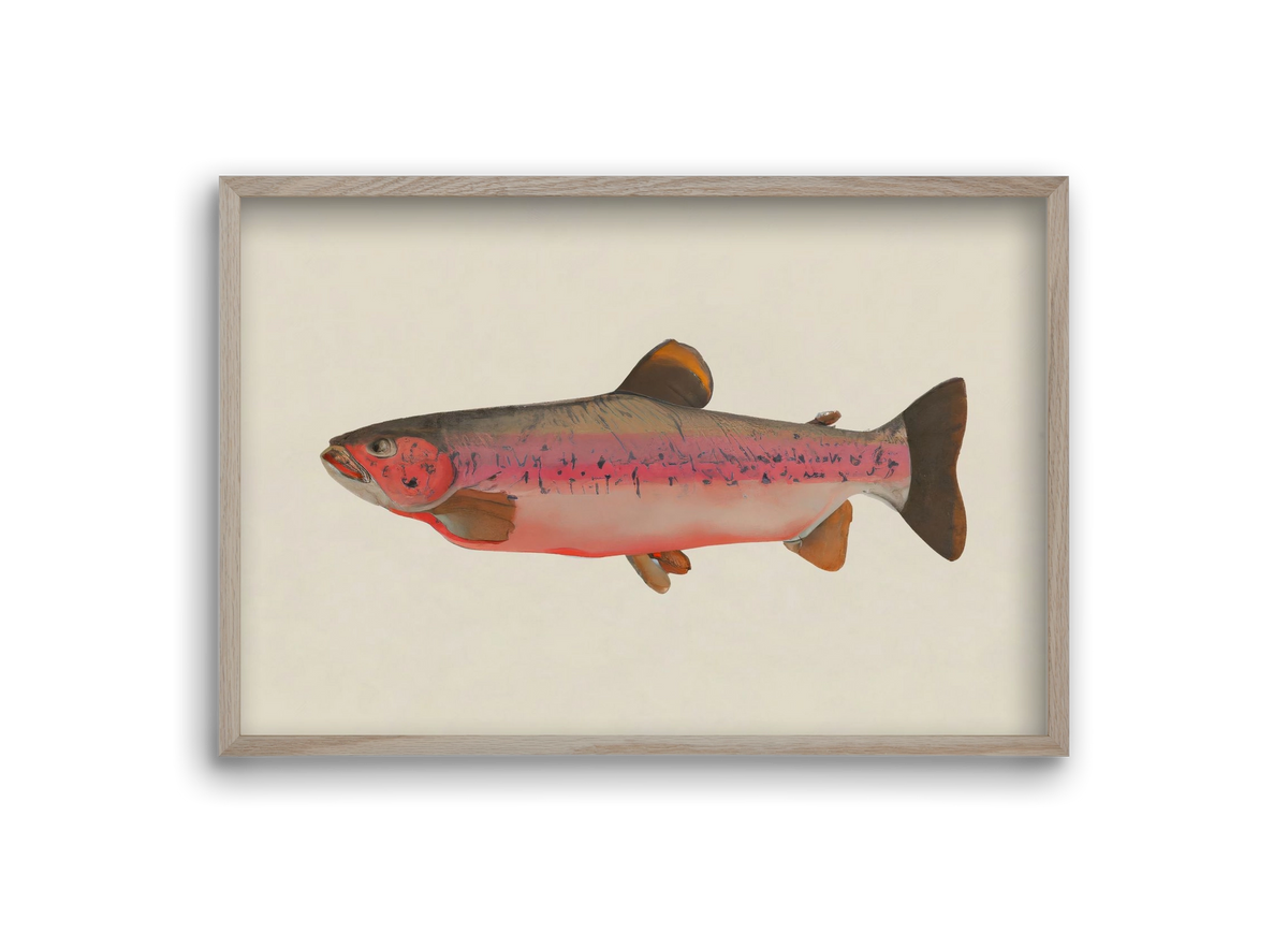 Fishy, 30x20 cm (30x20 cm), Tölgy keret