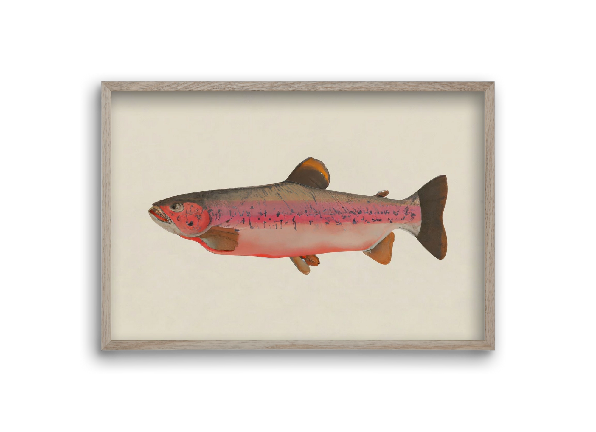 Fishy, 30x20 cm (30x20 cm), Tölgy keret