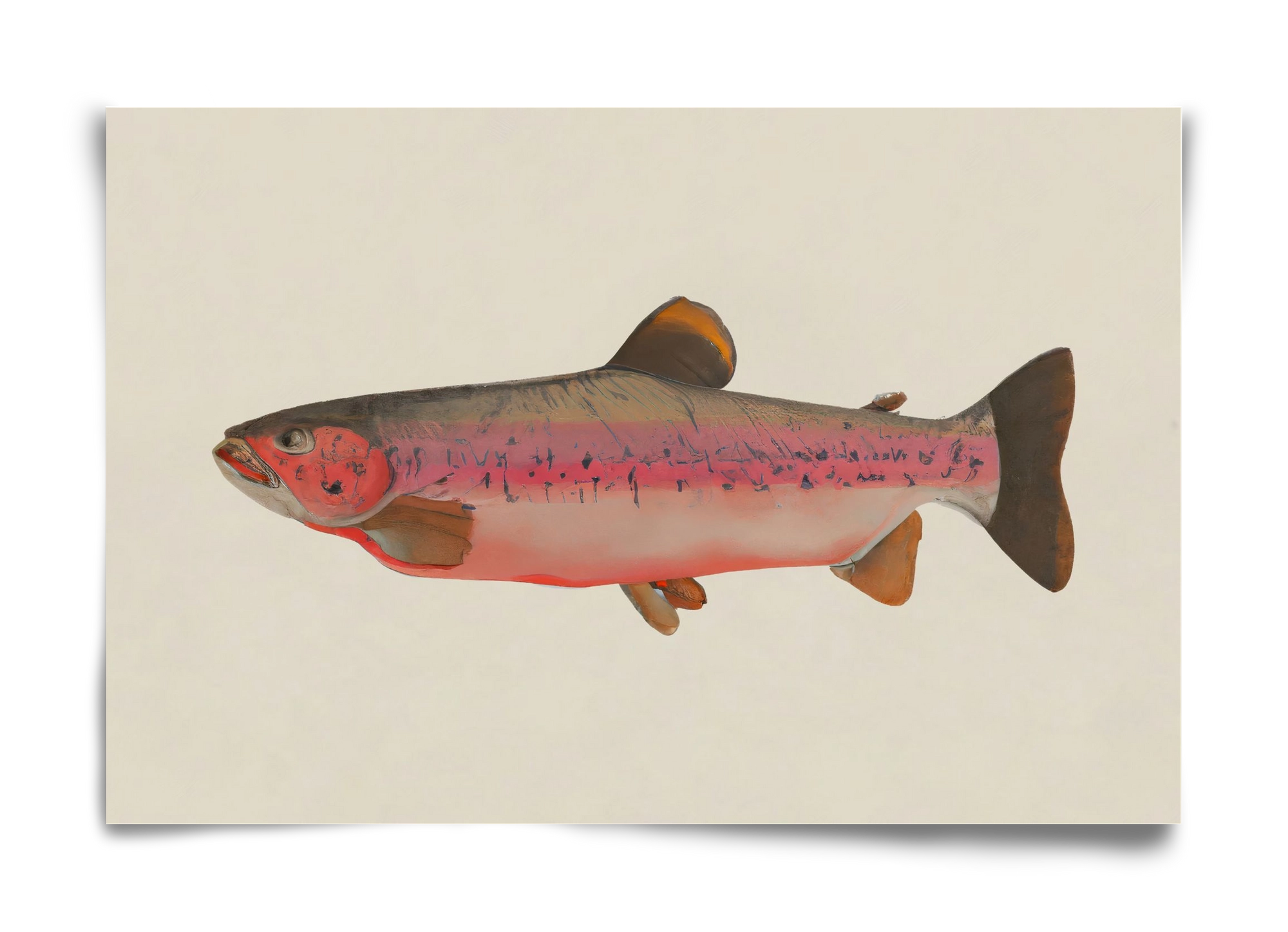 Fishy, 60x40 cm, Keret nélkül