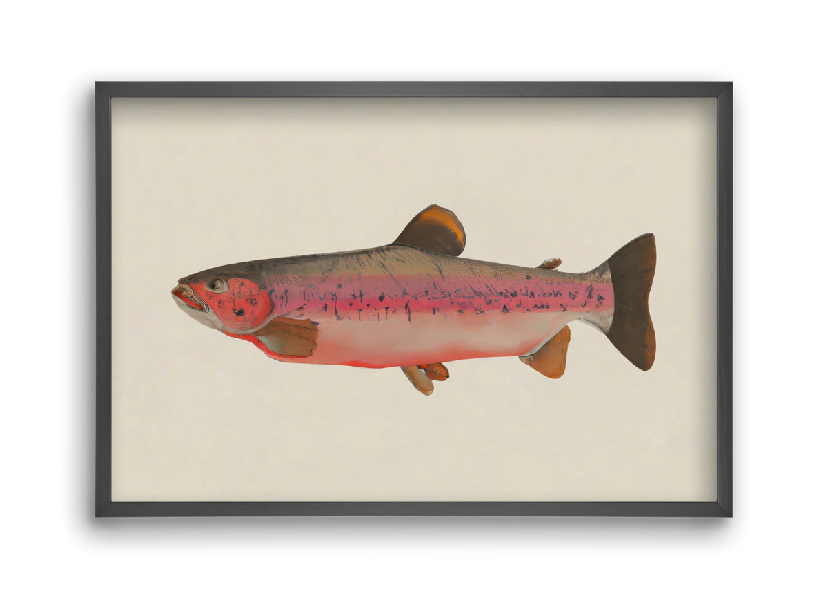 Fishy, 45x30 cm (45x30 cm), Fekete keret