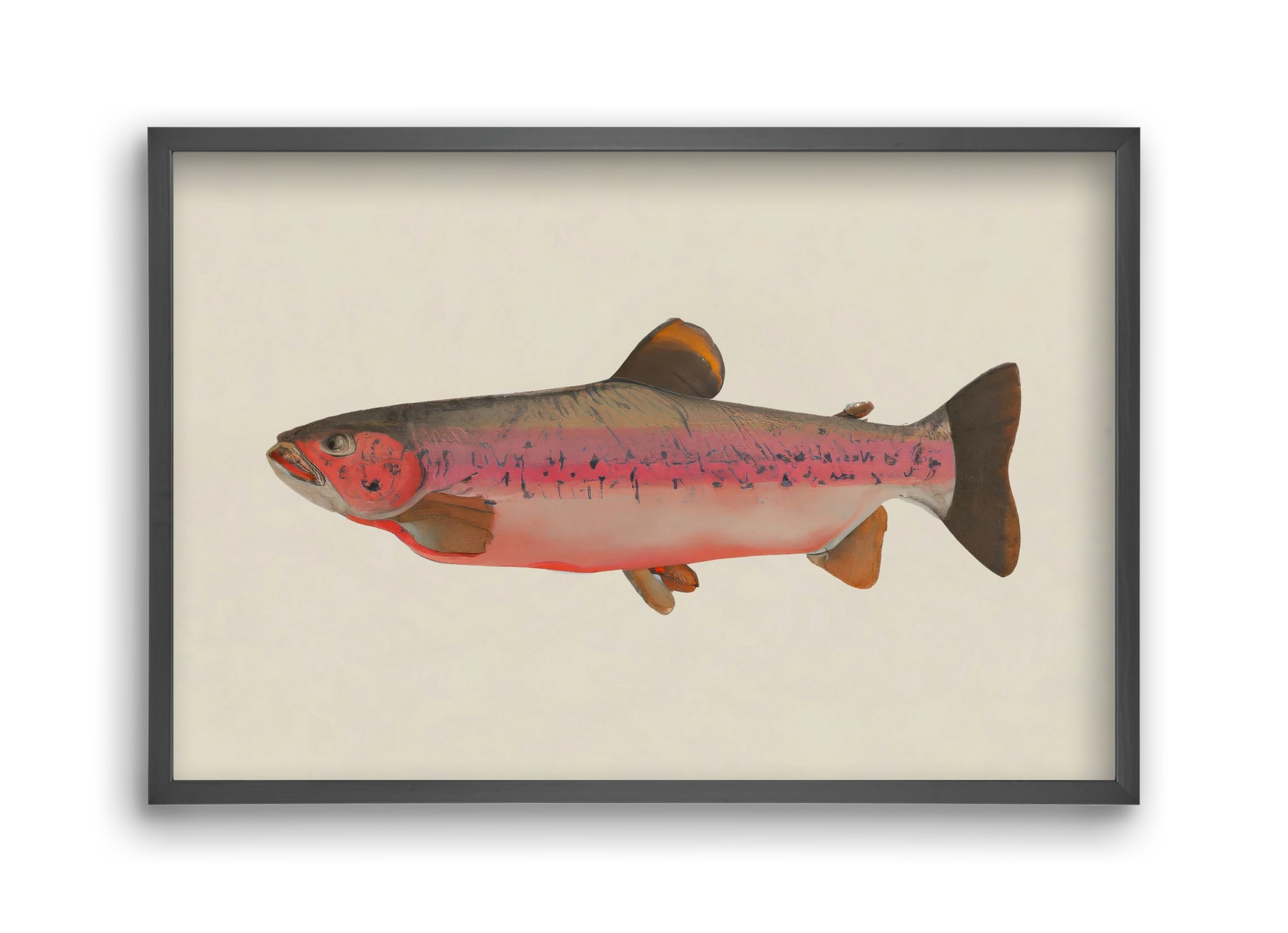 Fishy, 45x30 cm (45x30 cm), Fekete keret