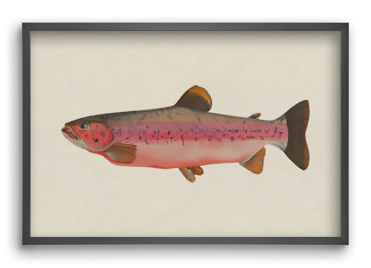 Fishy, 60x40 cm (60x40 cm), Fekete keret