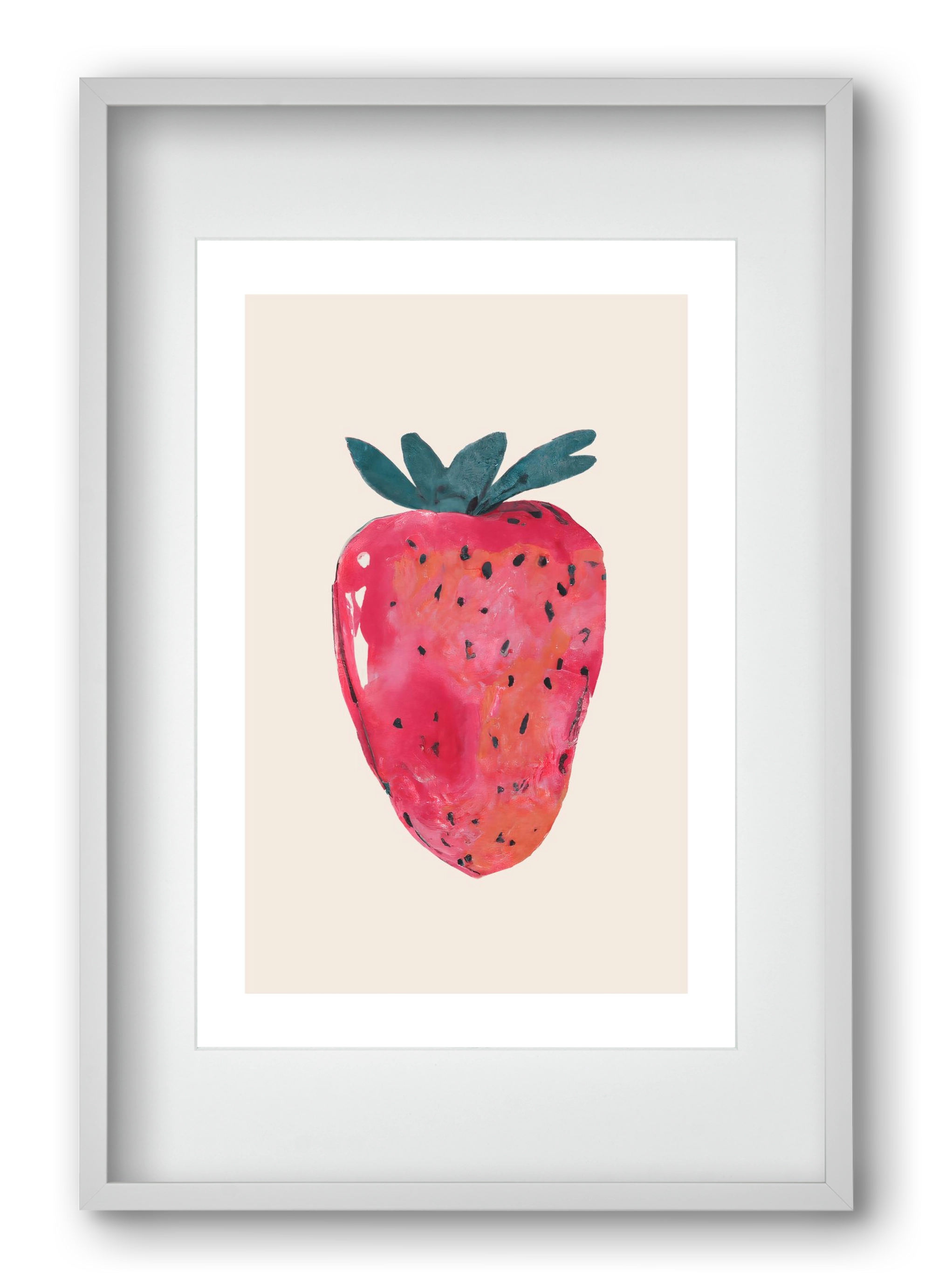 Fresa, 40x60 cm (30x45 cm), Fehér keret, paszpartuval