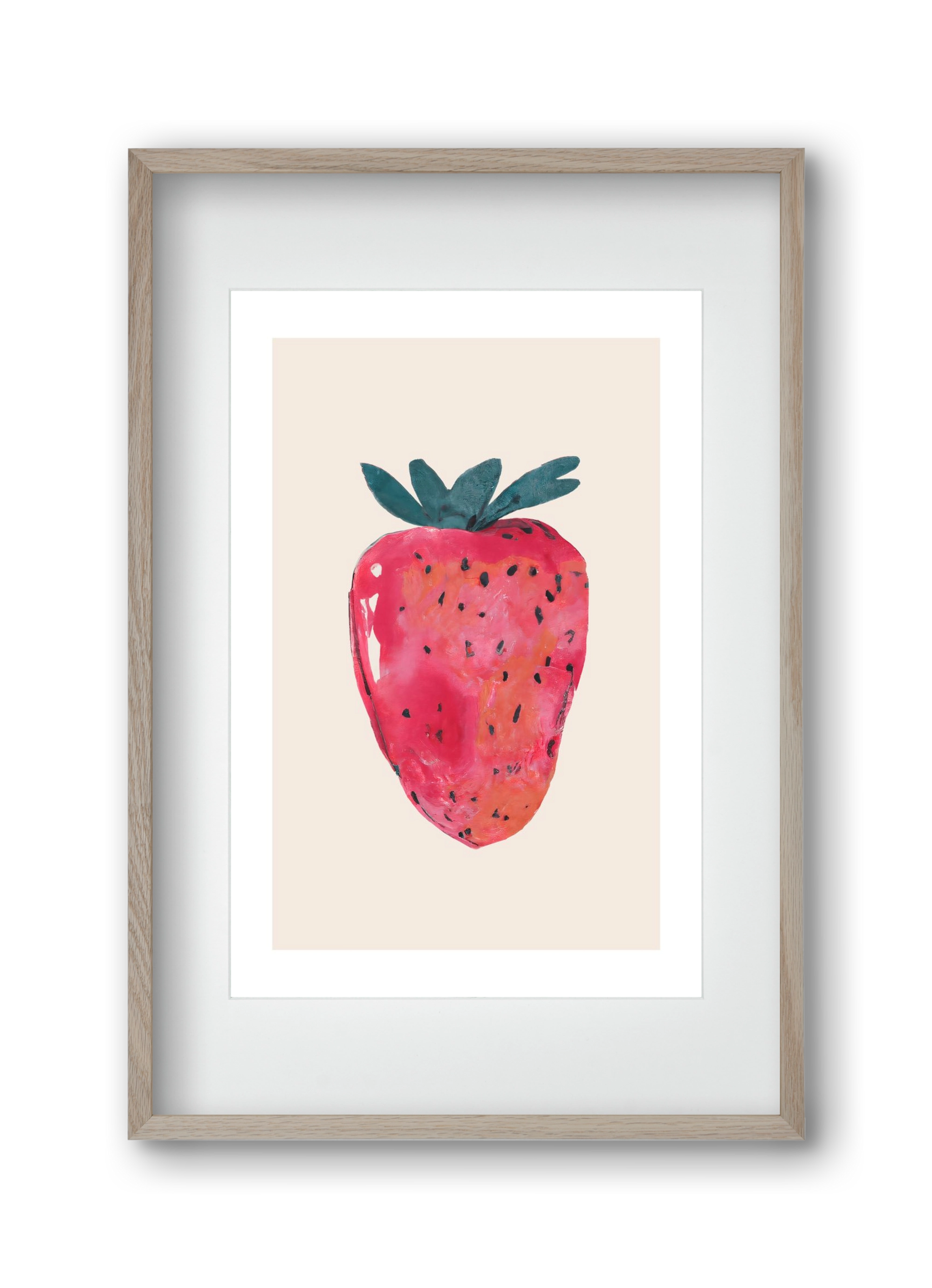 Fresa, 30x45 cm (20x30 cm), Tölgy keret, paszpartuval