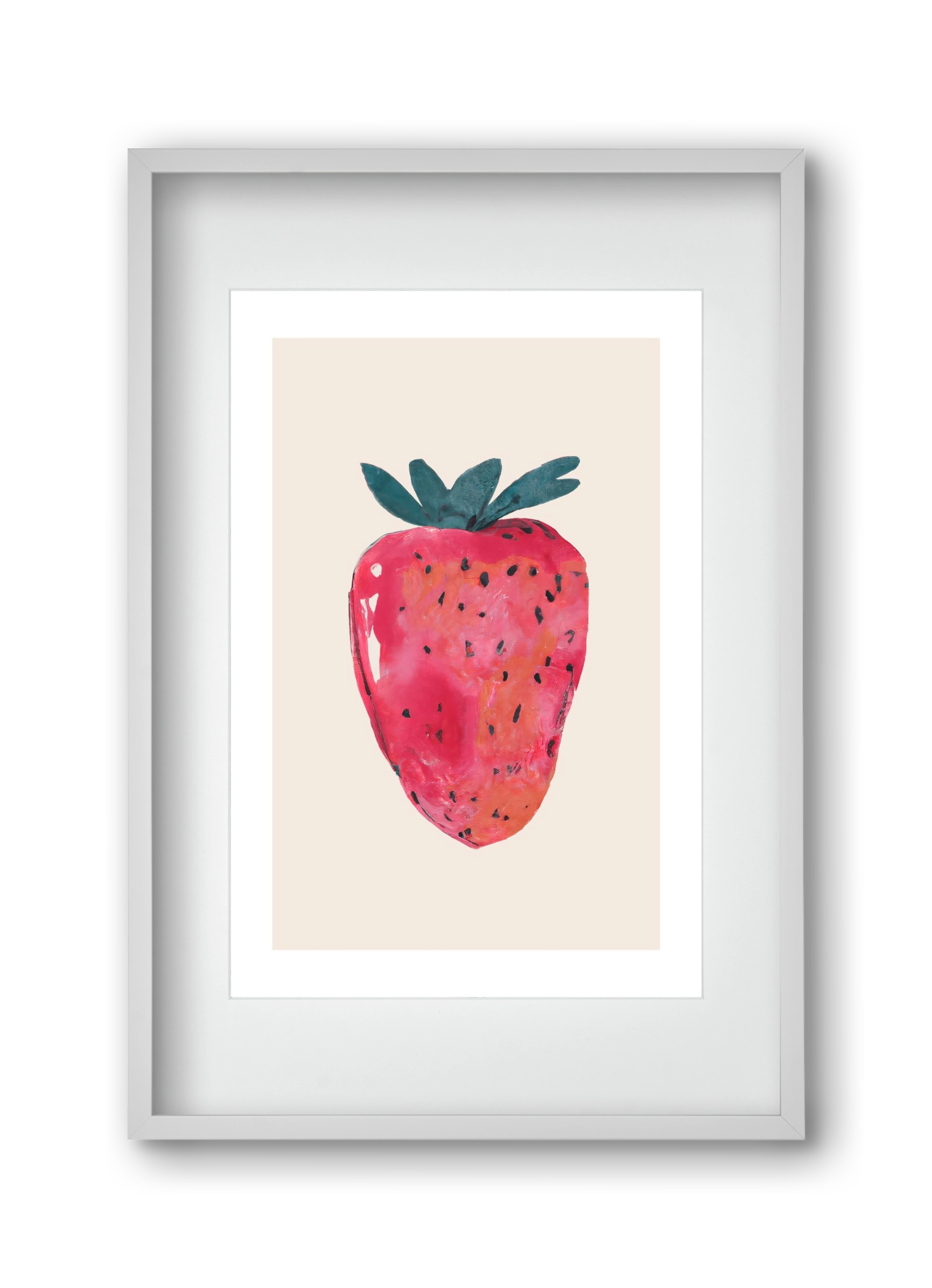 Fresa, 30x45 cm (20x30 cm), Fehér keret, paszpartuval