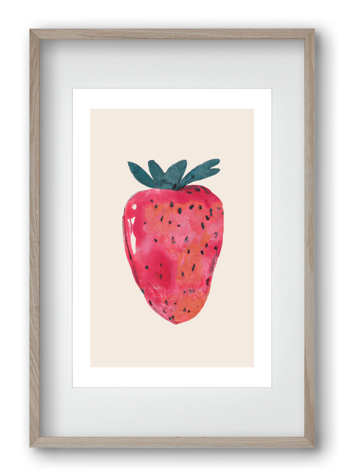 Fresa, 40x60 cm (30x45 cm), Tölgy keret, paszpartuval