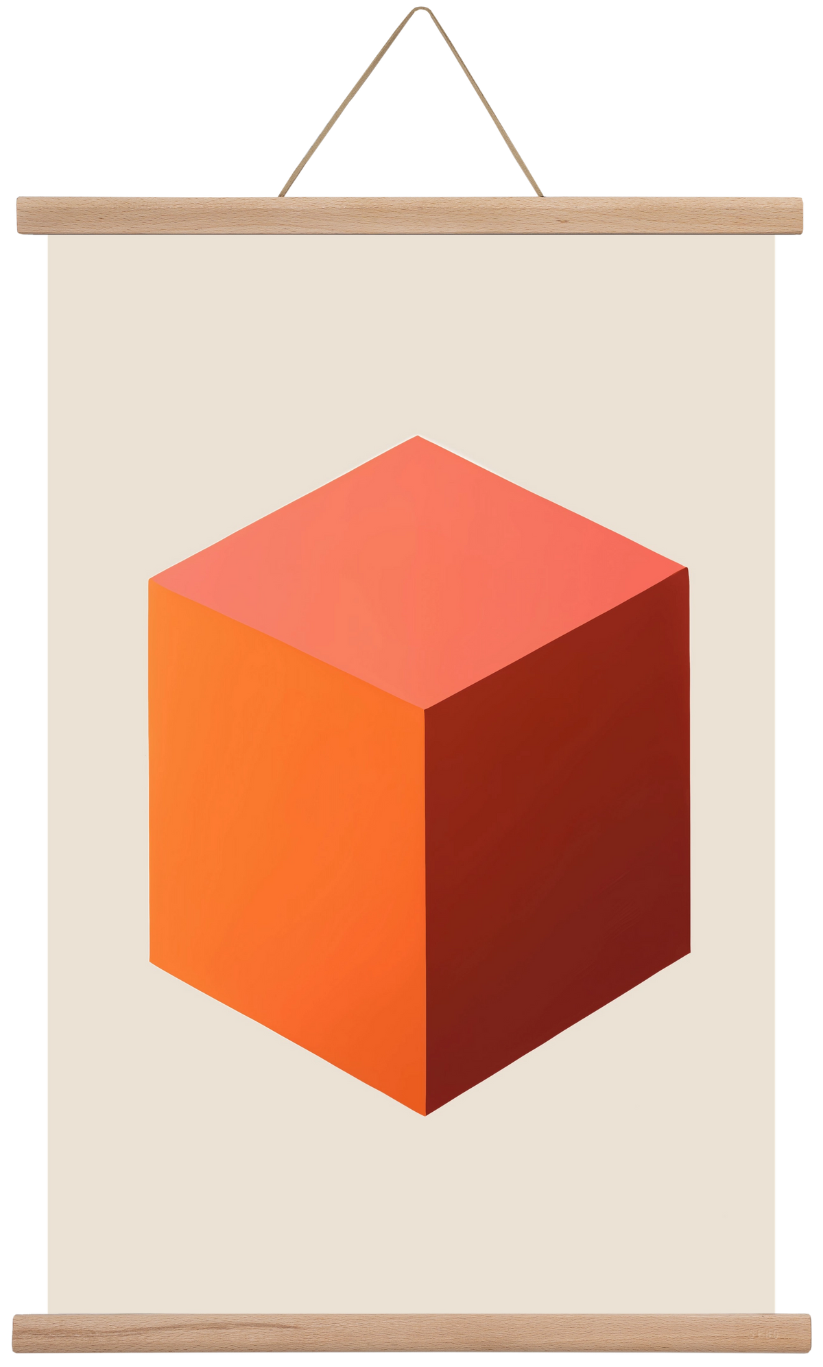 Cubus core, 40x60 cm (40x60 cm), Tölgy akasztó