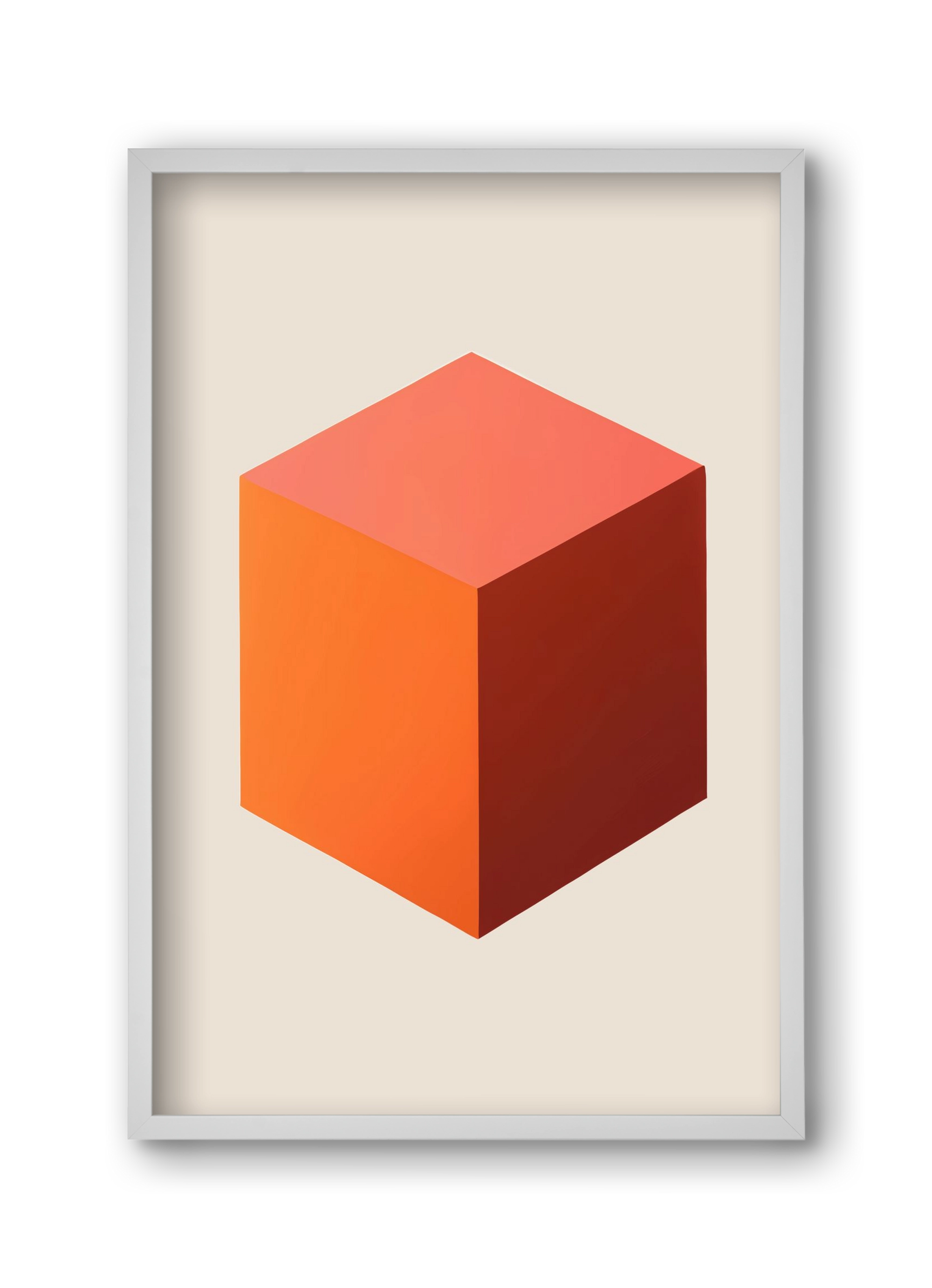 Cubus core, 30x45 cm (30x45 cm), Fehér keret