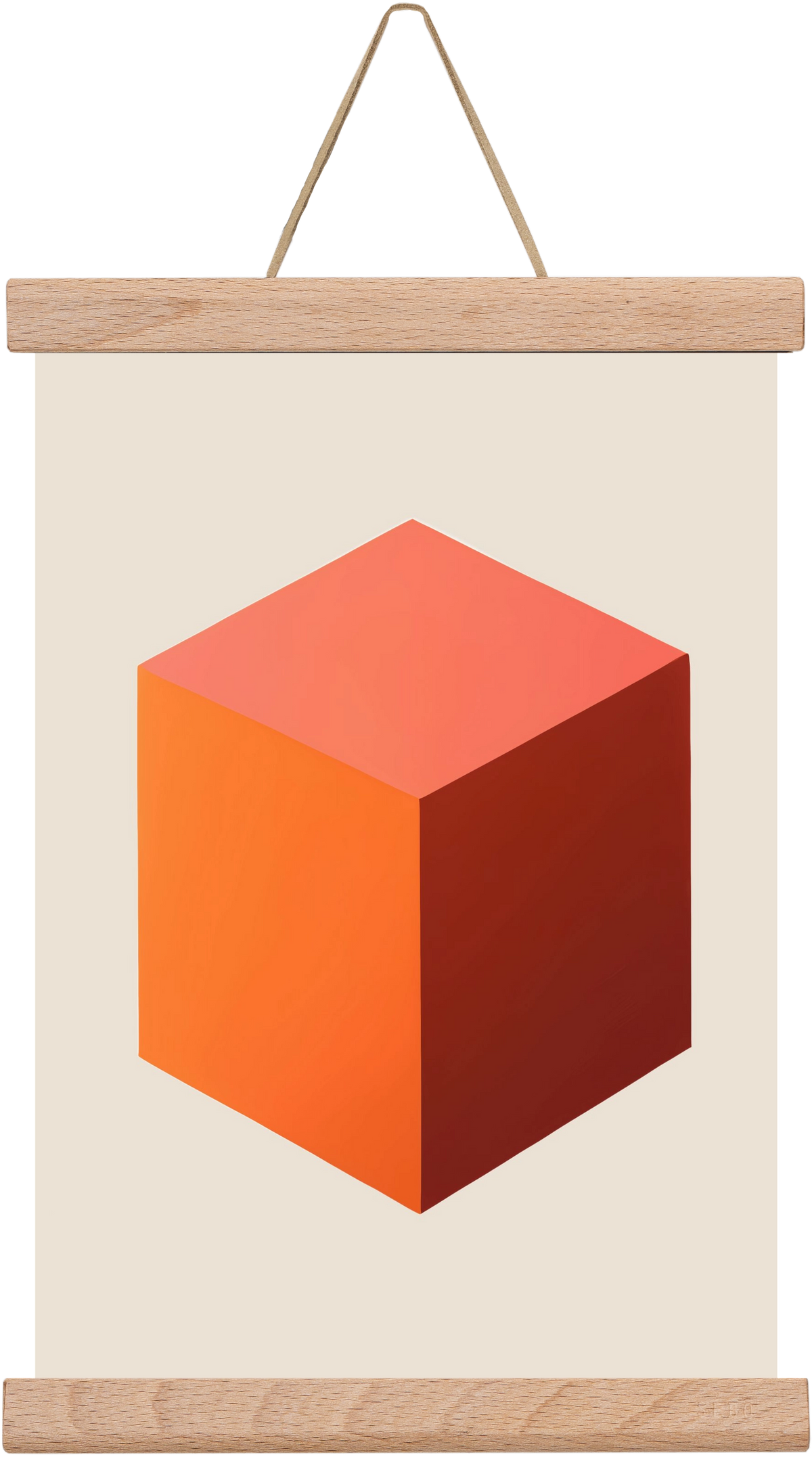 Cubus core, 20x30 cm (20x30 cm), Tölgy akasztó