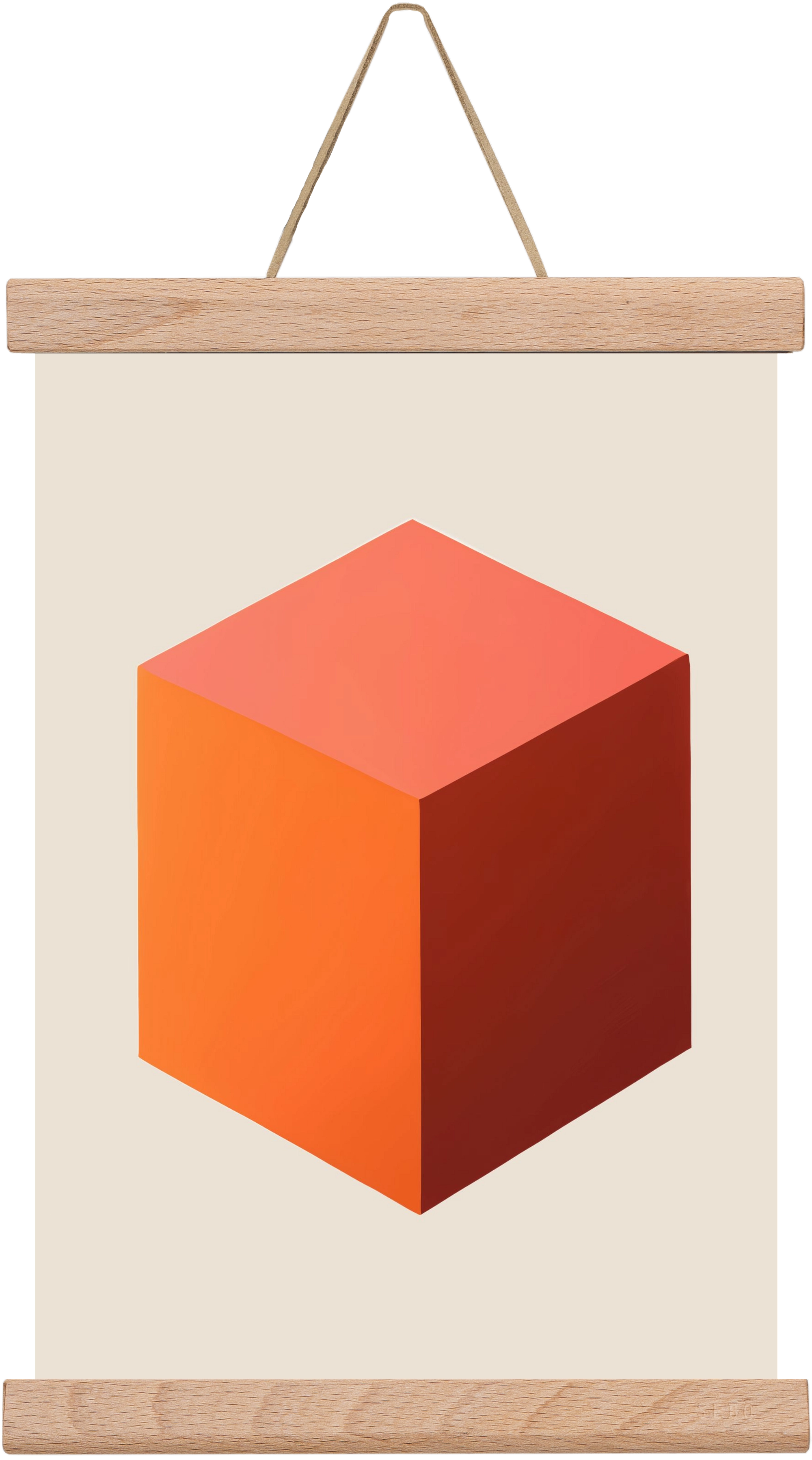 Cubus core, 20x30 cm (20x30 cm), Tölgy akasztó