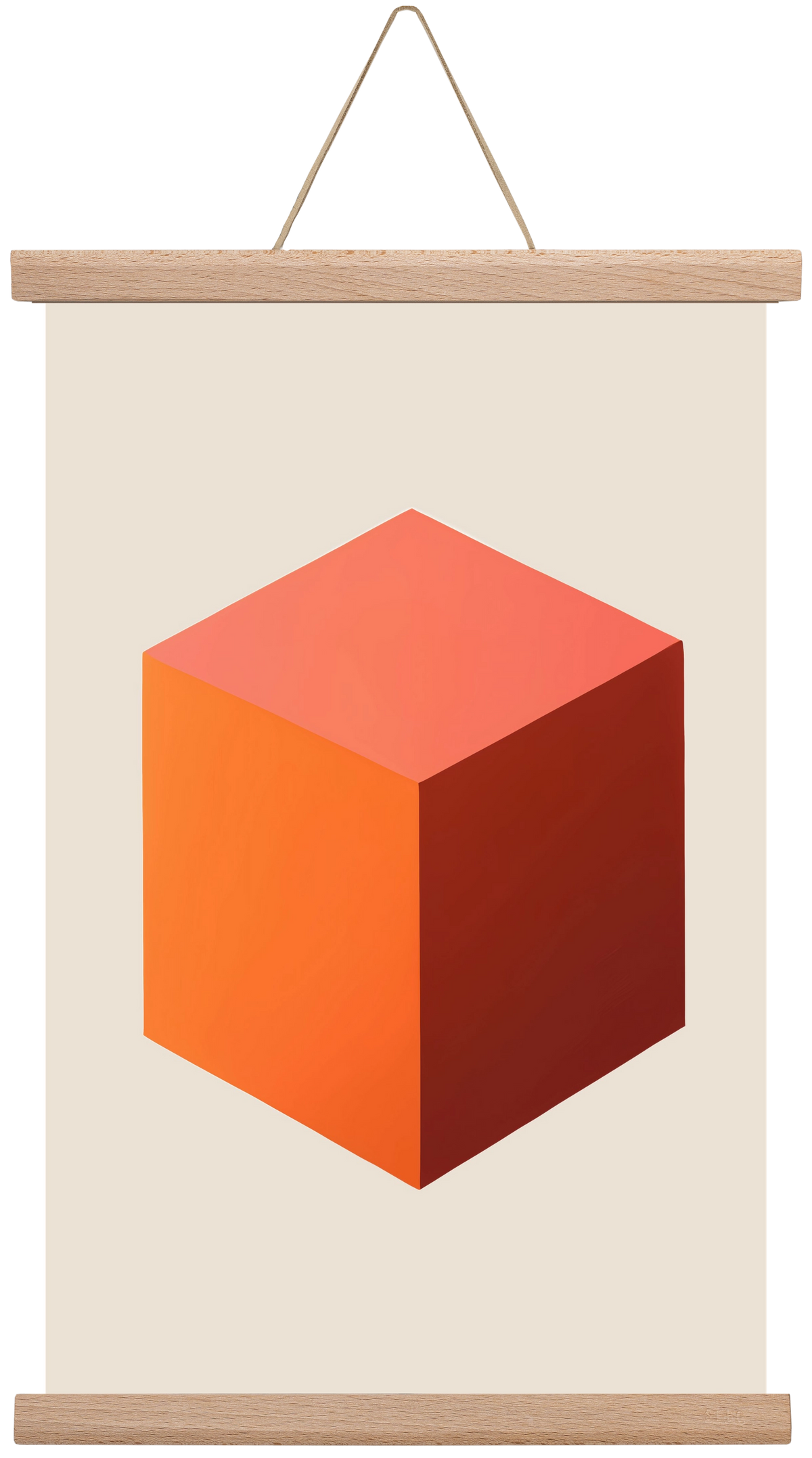 Cubus core, 30x45 cm (30x45 cm), Tölgy akasztó