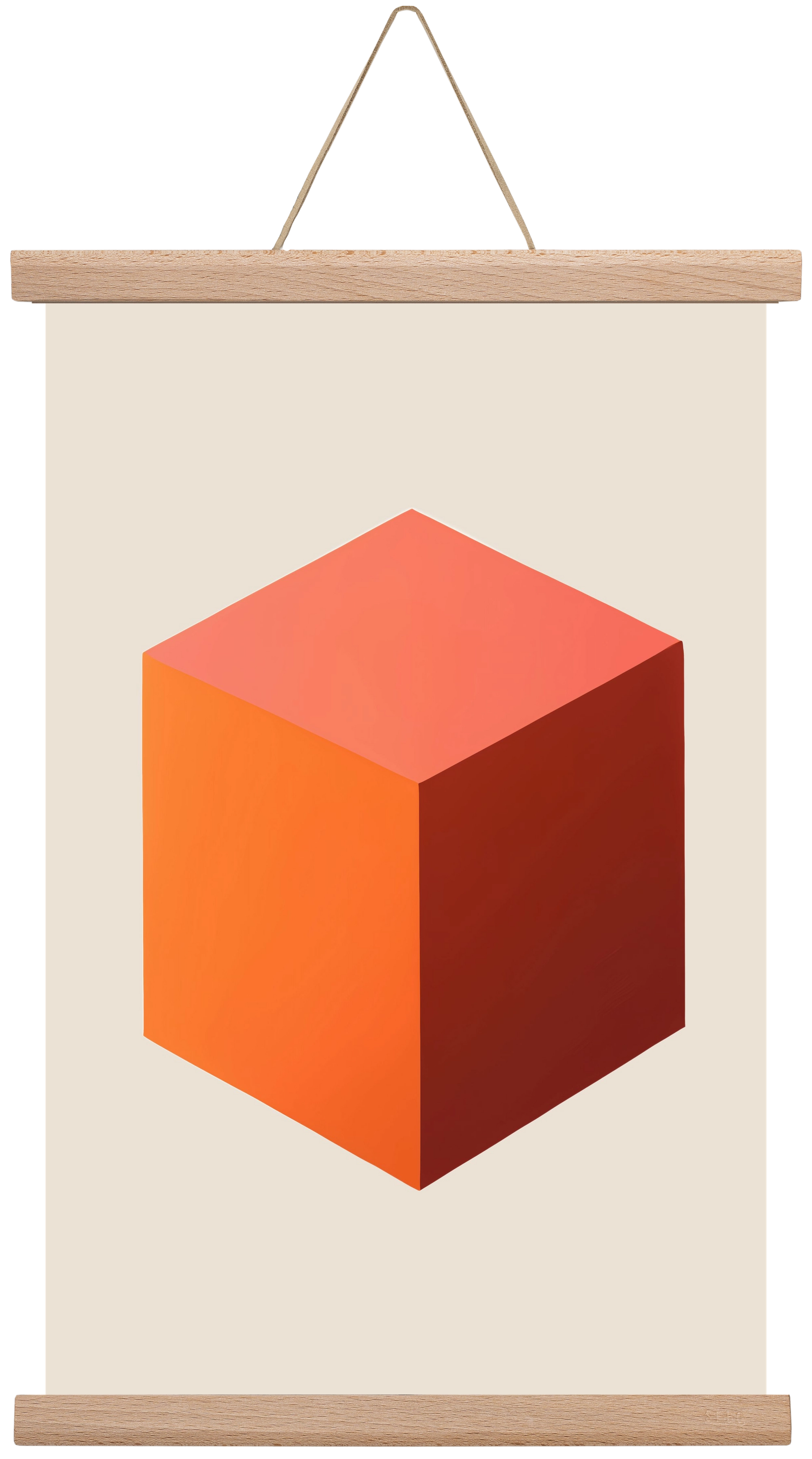 Cubus core, 30x45 cm (30x45 cm), Tölgy akasztó