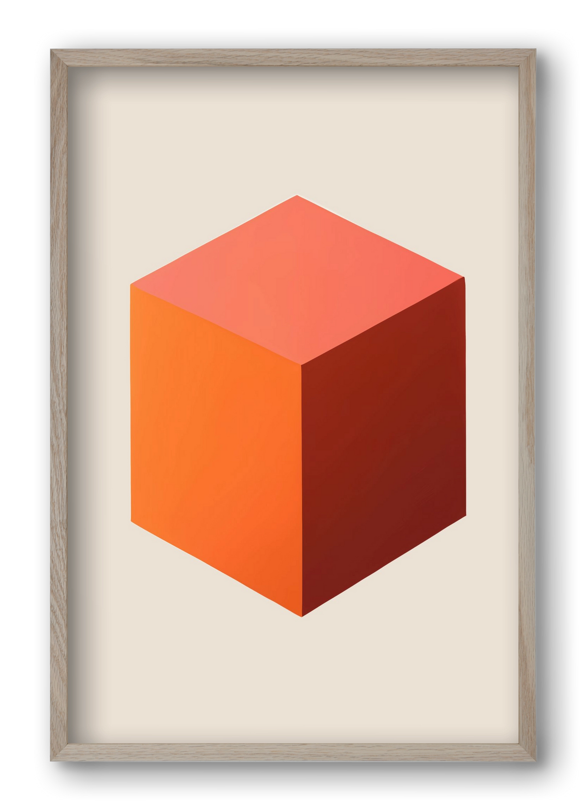 Cubus core, 40x60 cm (40x60 cm), Tölgy keret