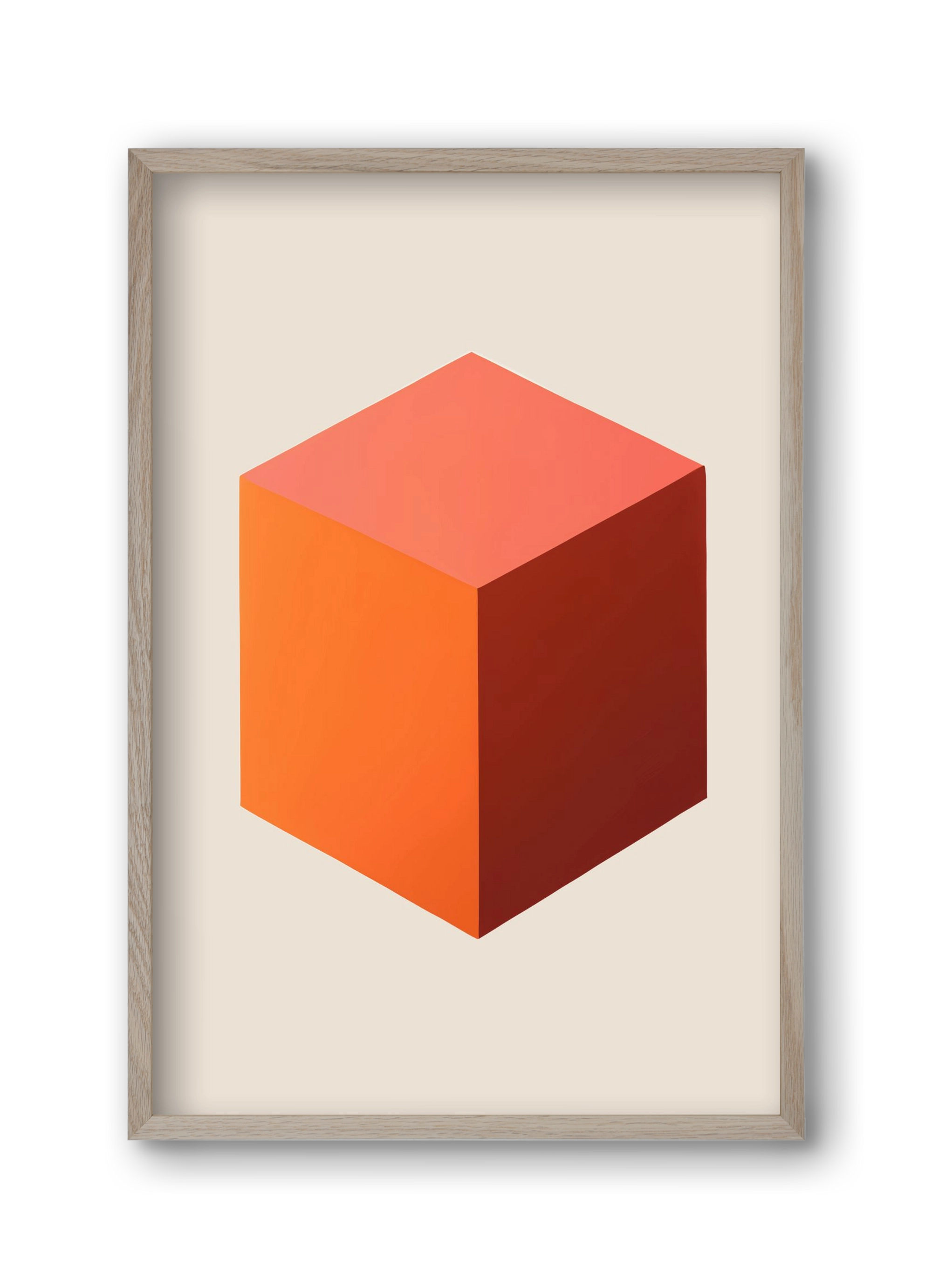 Cubus core, 30x45 cm (30x45 cm), Tölgy keret