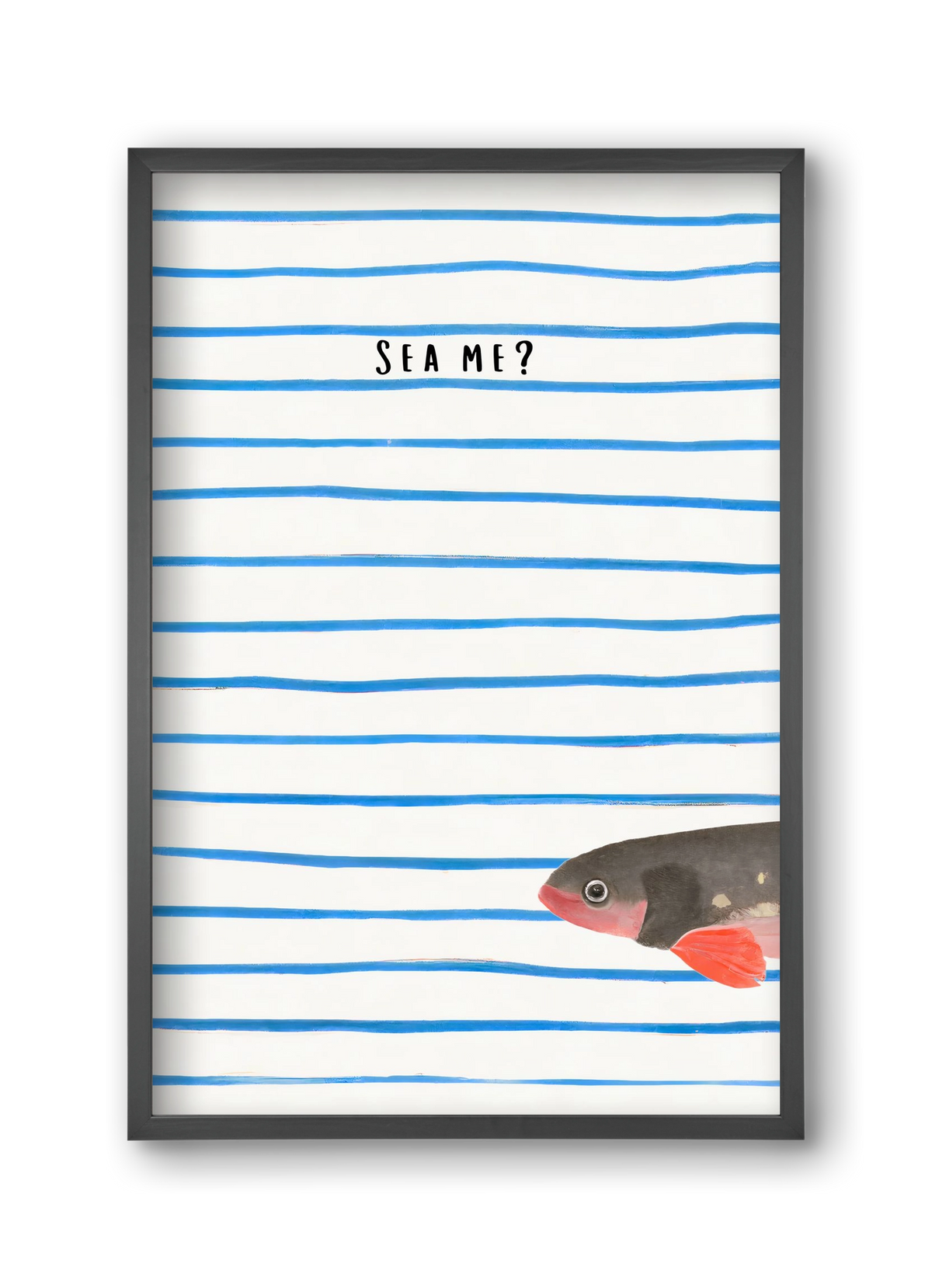 Sea me, 30x45 cm (30x45 cm), Fekete keret