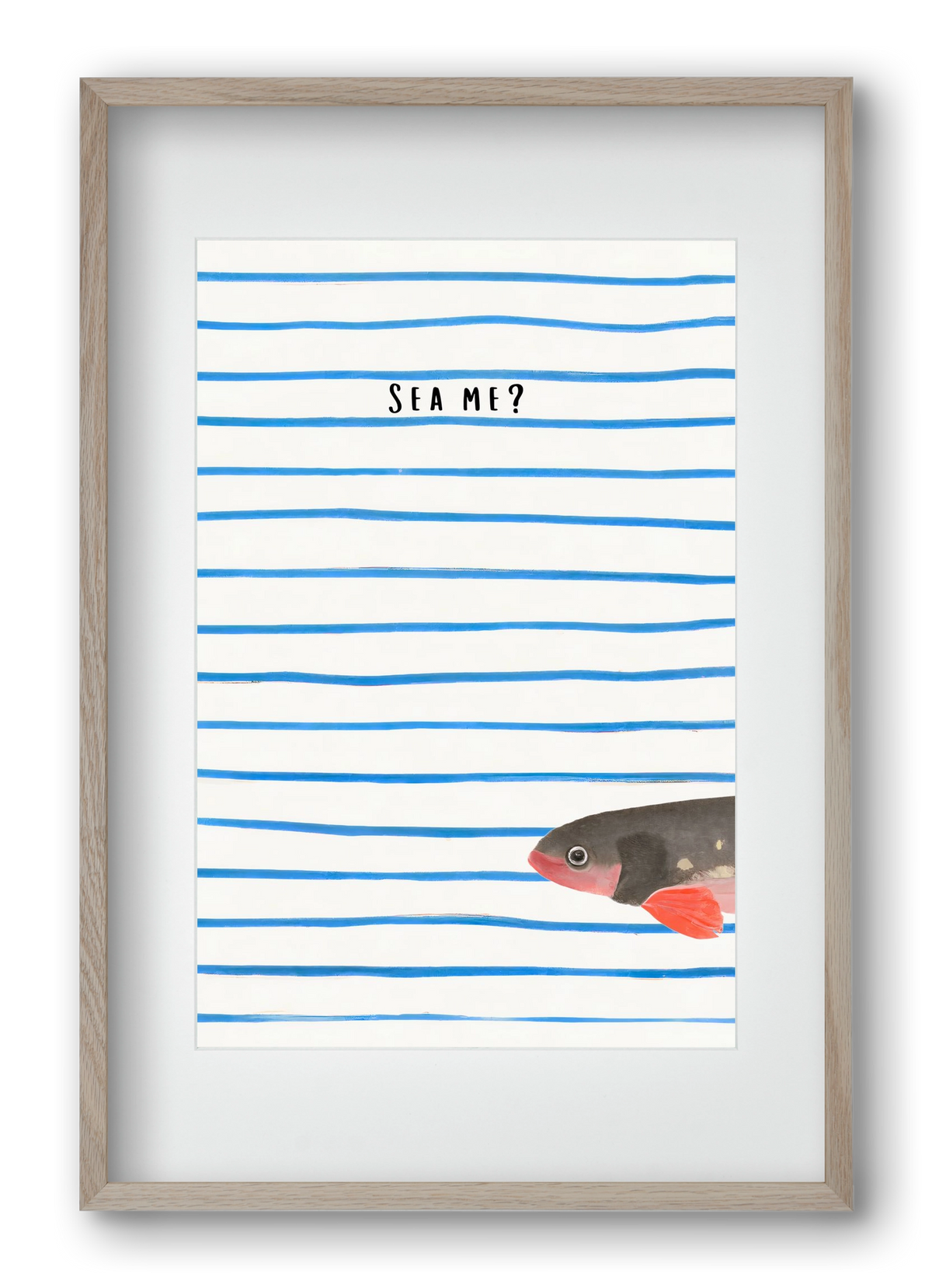 Sea me, 40x60 cm (30x45 cm), Tölgy keret, paszpartuval