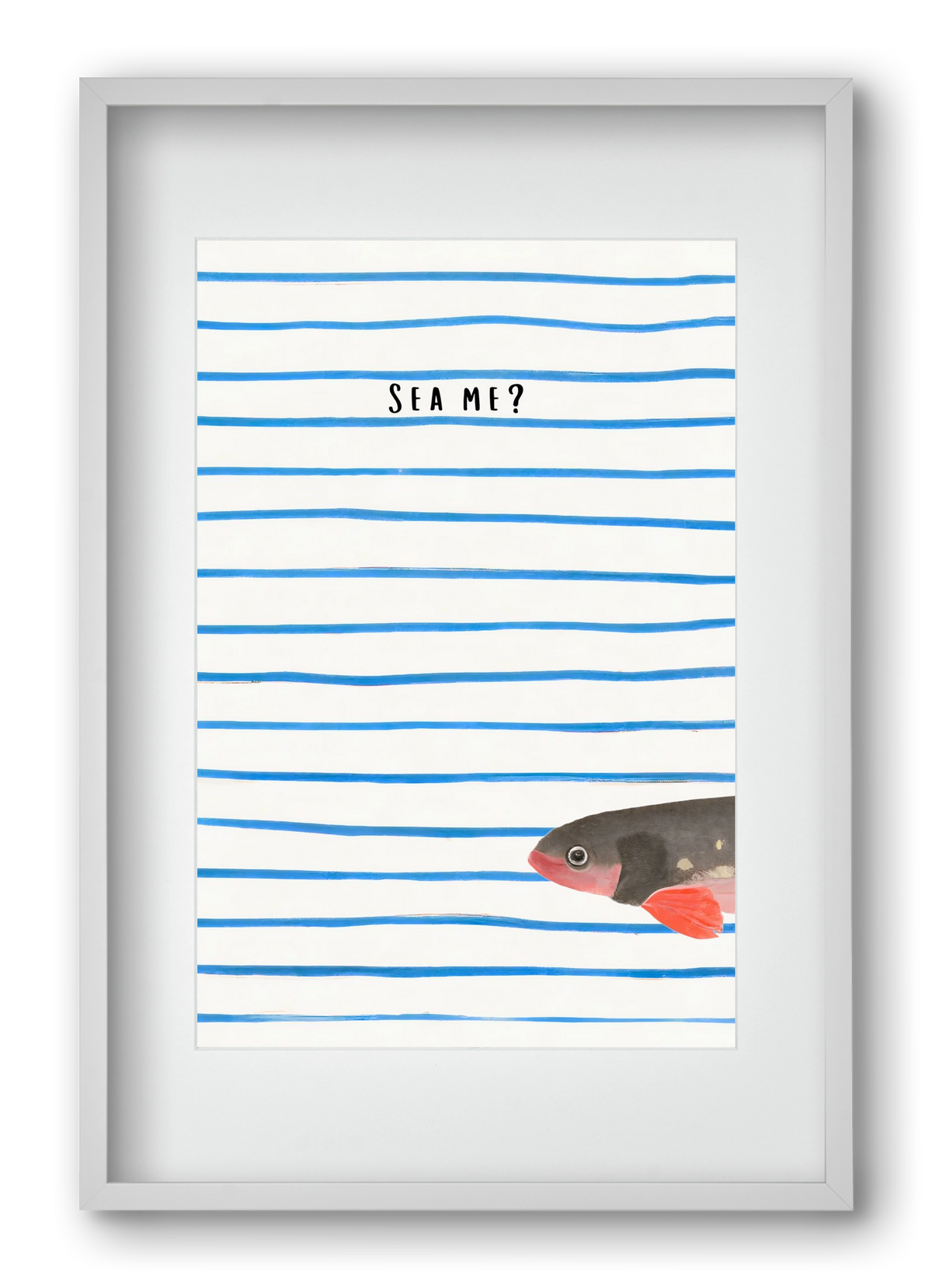 Sea me, 40x60 cm (30x45 cm), Fehér keret, paszpartuval