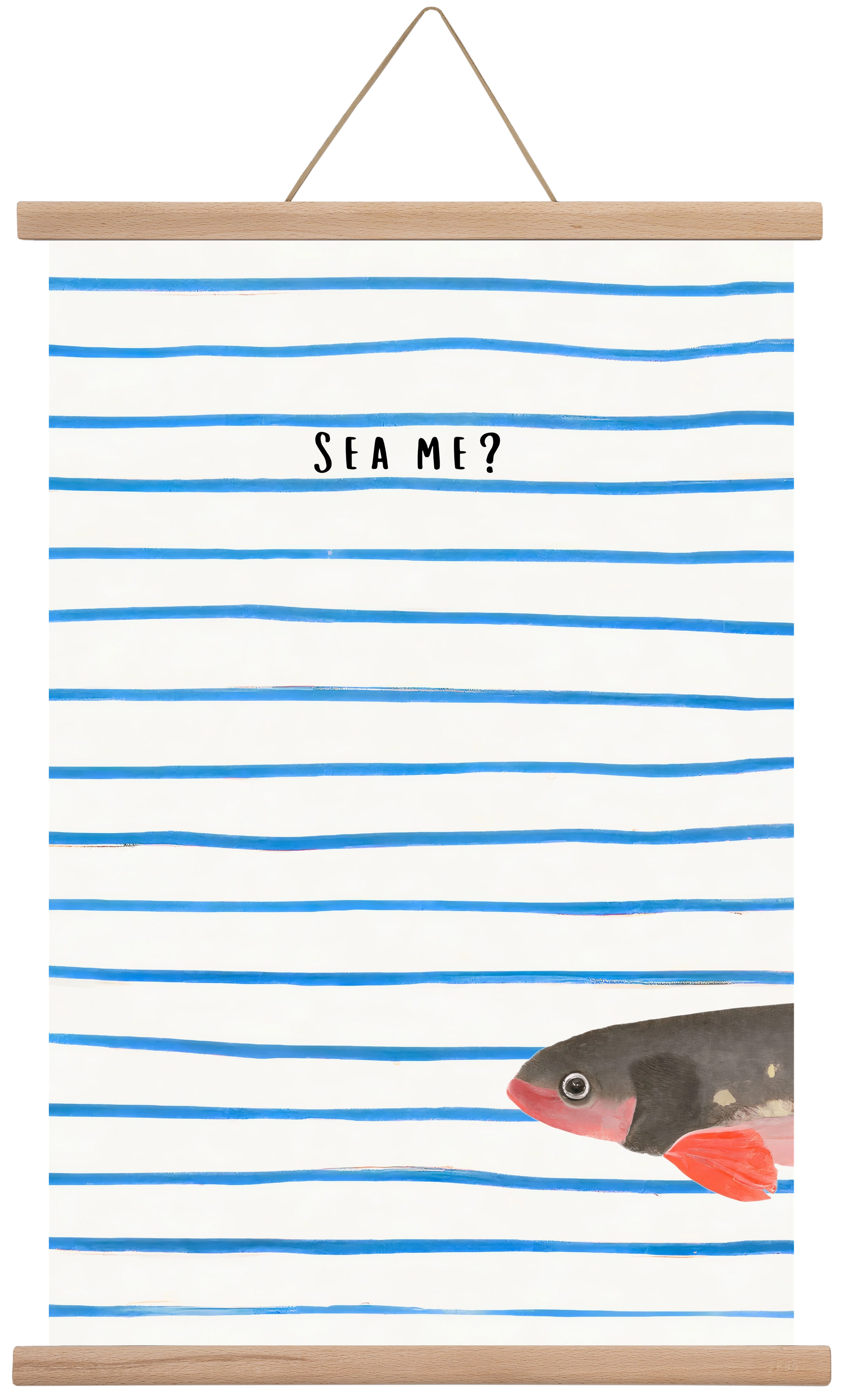 Sea me, 40x60 cm (40x60 cm), Tölgy akasztó