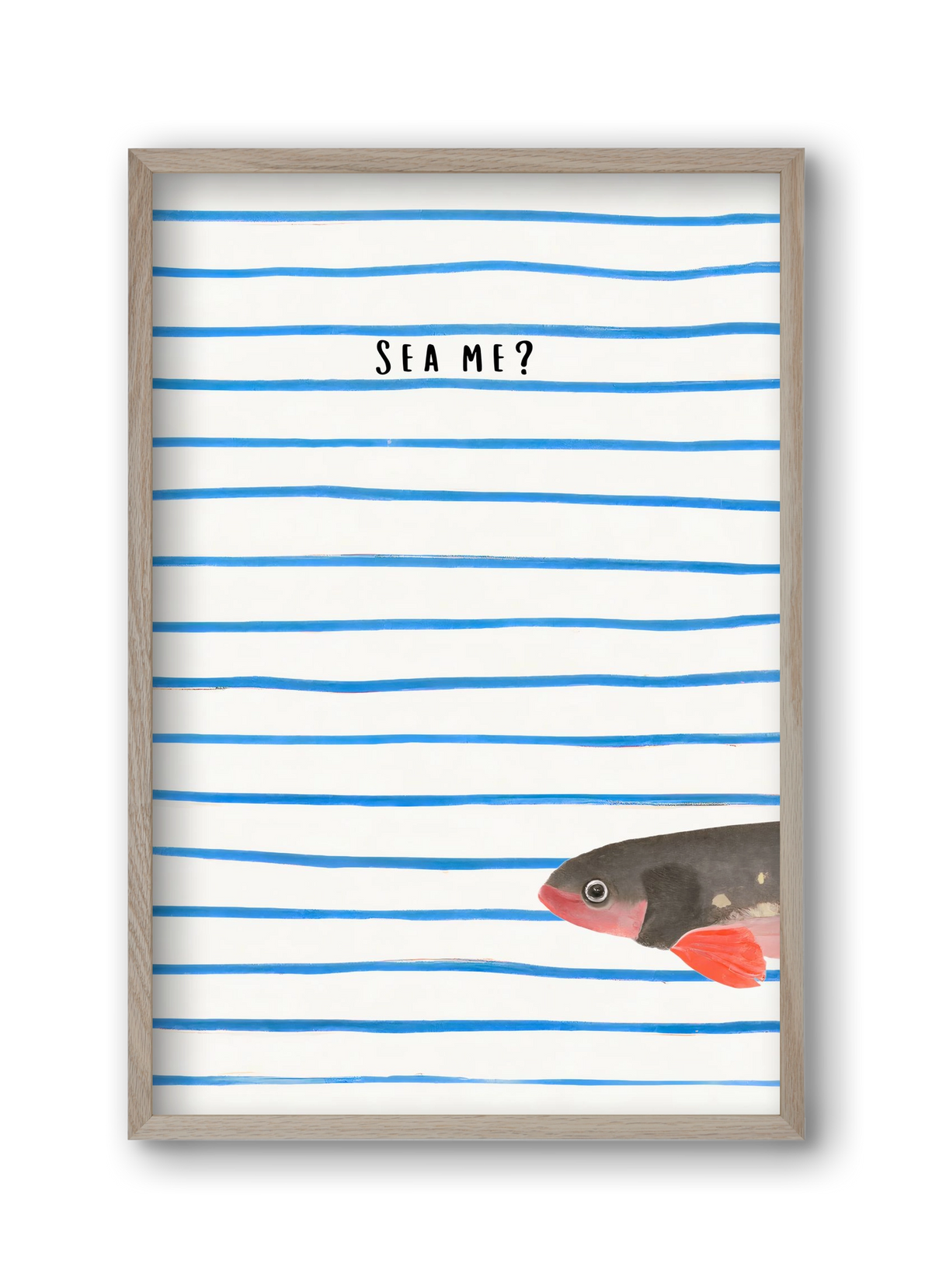 Sea me, 30x45 cm (30x45 cm), Tölgy keret