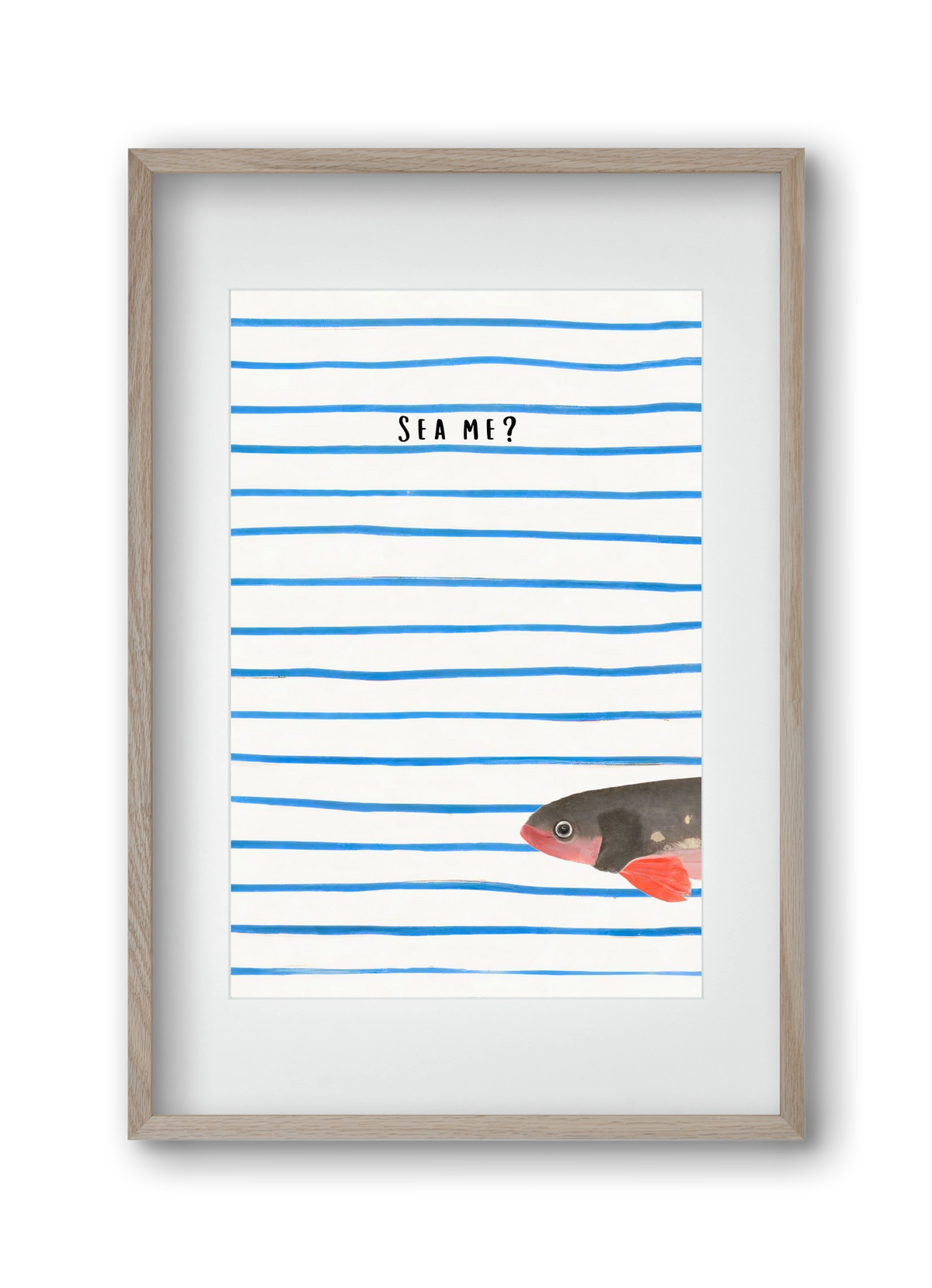 Sea me, 30x45 cm (20x30 cm), Tölgy keret, paszpartuval