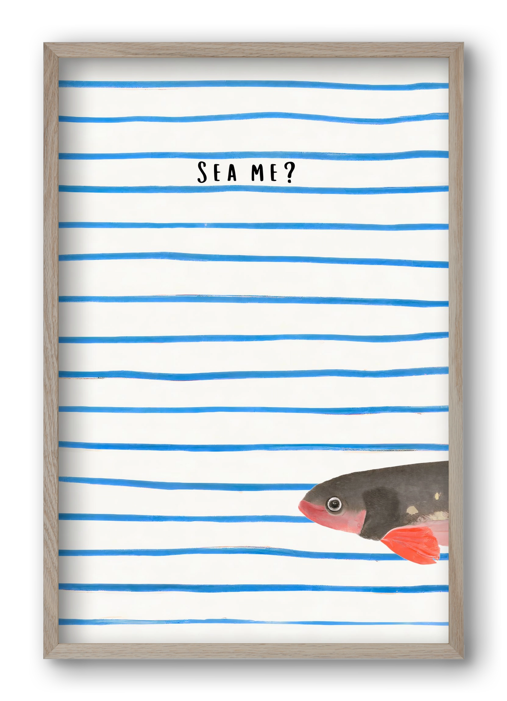 Sea me, 40x60 cm (40x60 cm), Tölgy keret