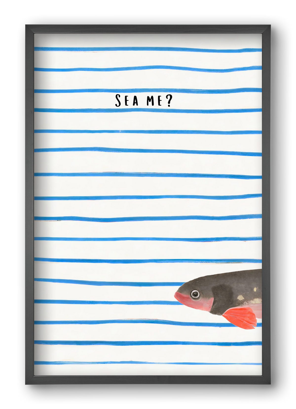 Sea me, 40x60 cm (40x60 cm), Fekete keret