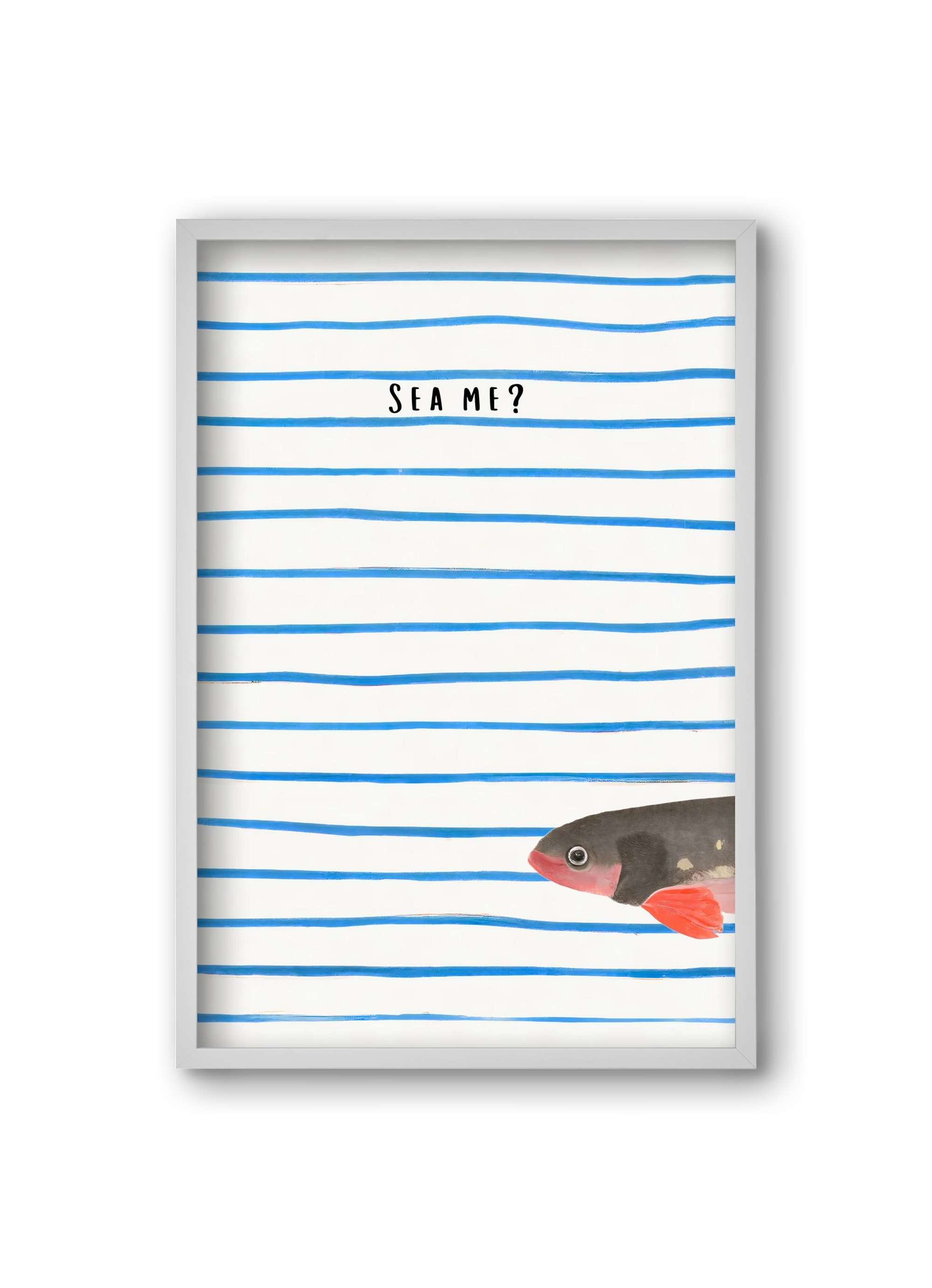 Sea me, 20x30 cm (20x30 cm), Fehér keret