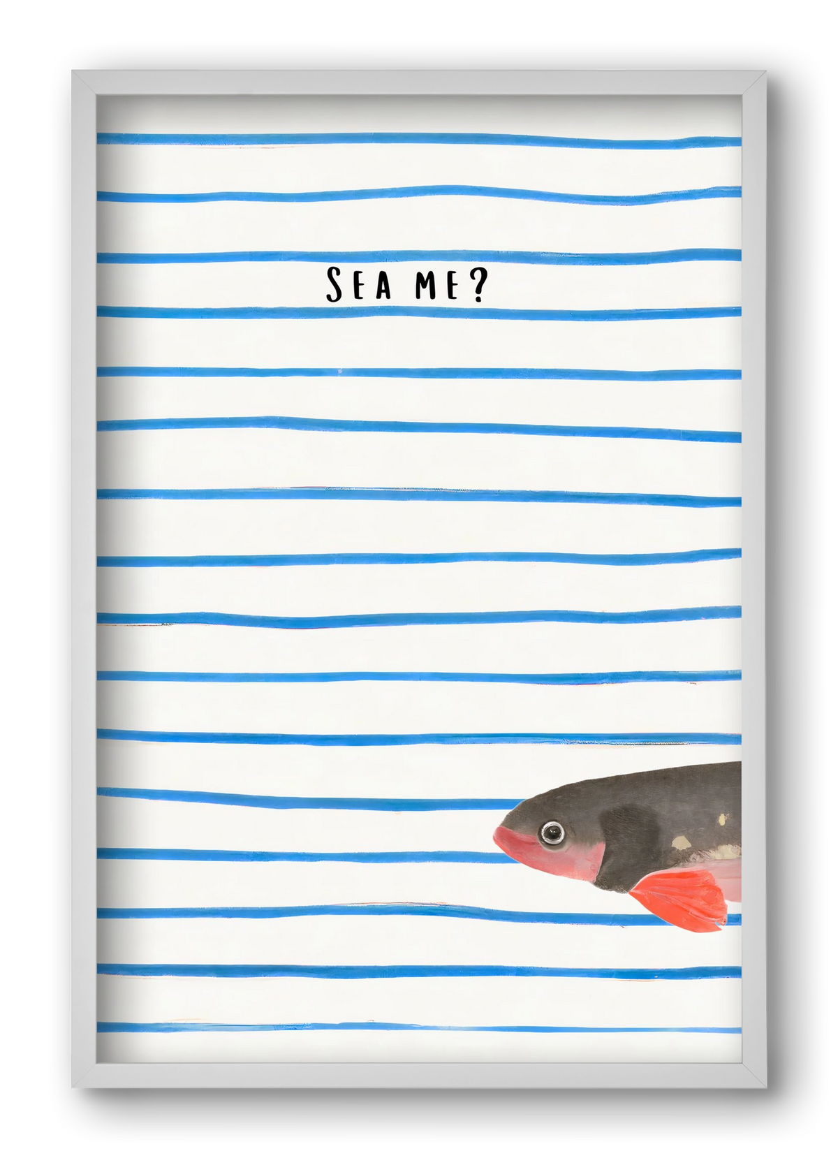 Sea me, 40x60 cm (40x60 cm), Fehér keret