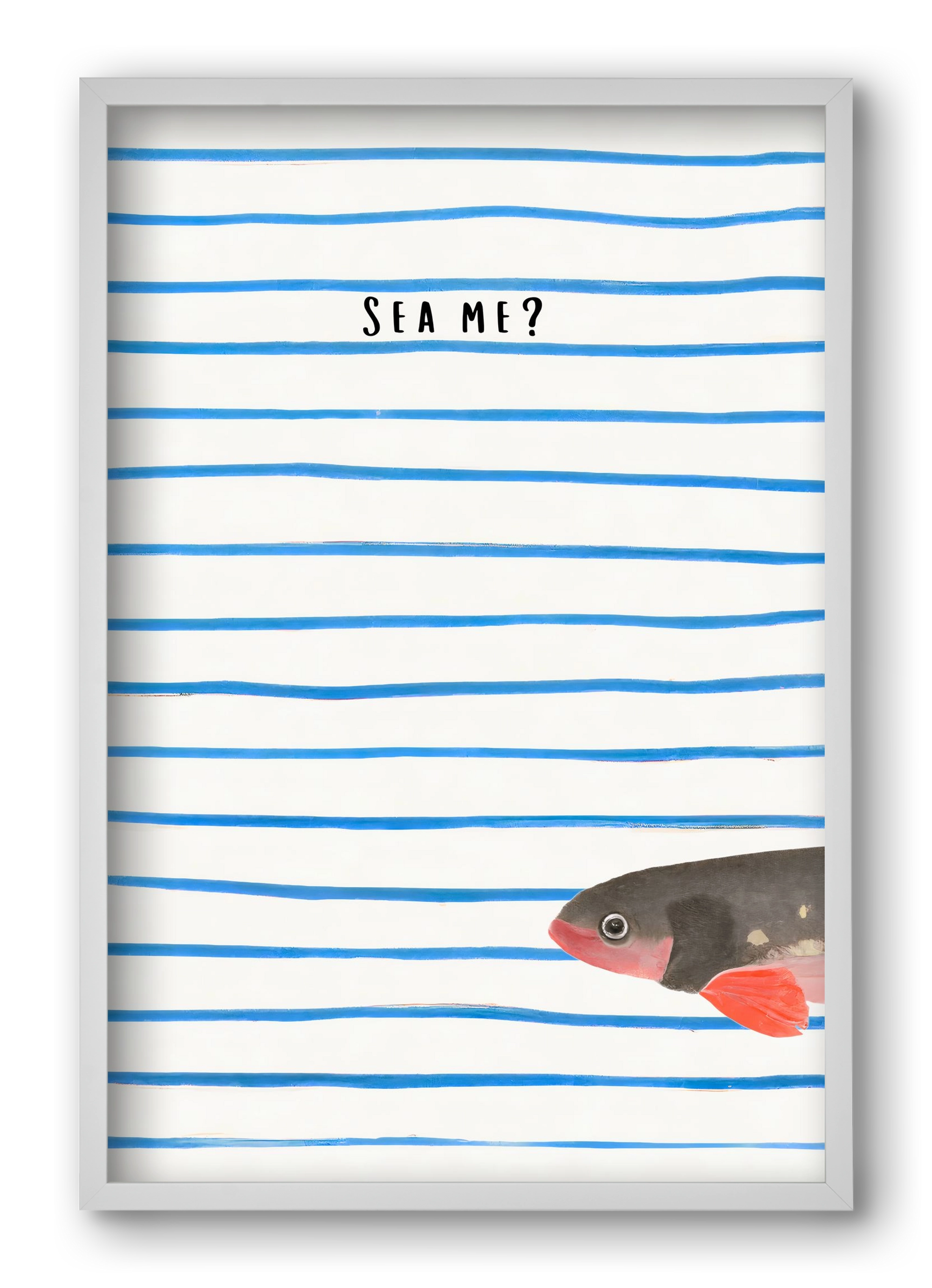 Sea me, 40x60 cm (40x60 cm), Fehér keret