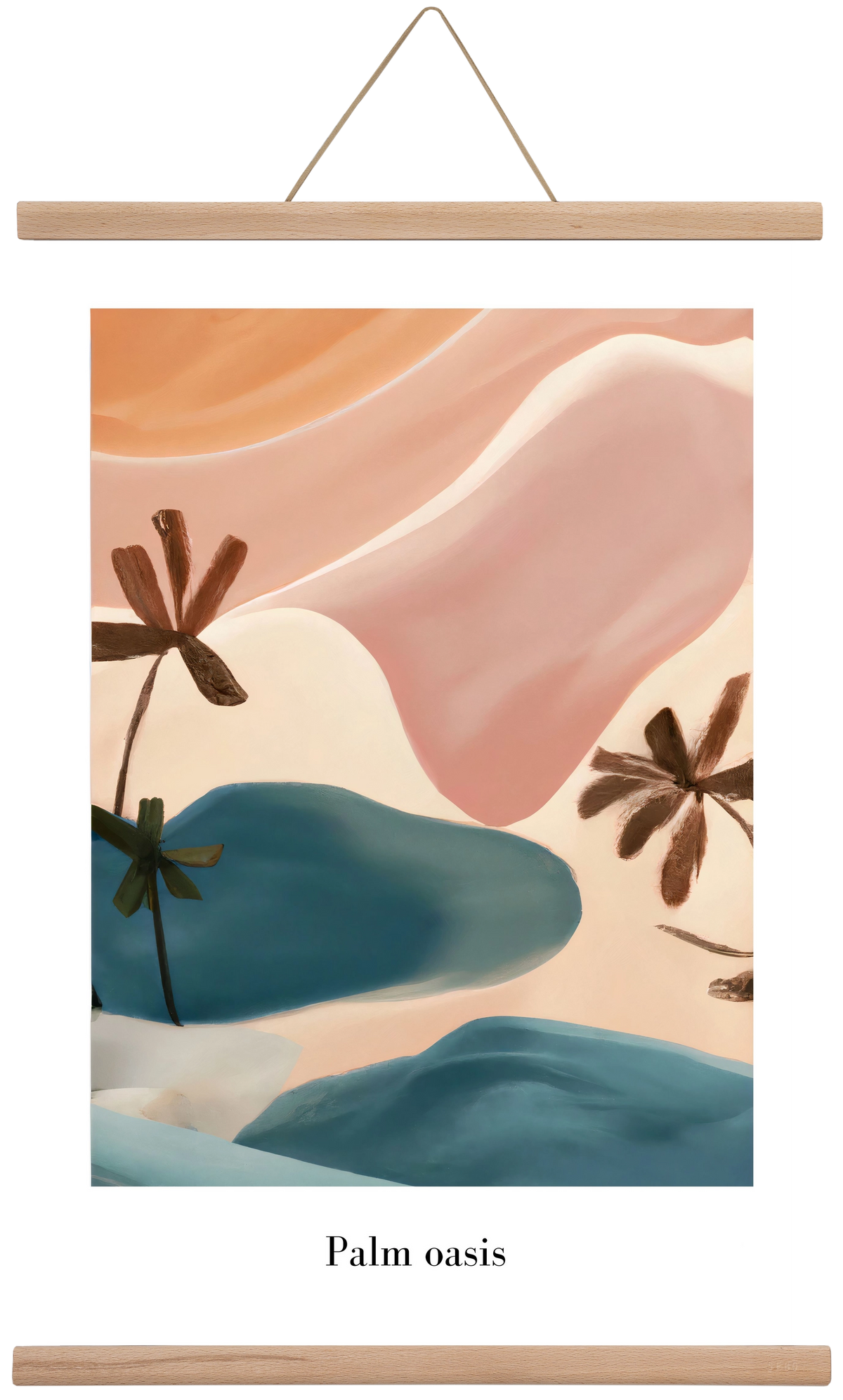 Palm Oasis , 40x60 cm (40x60 cm), Tölgy akasztó