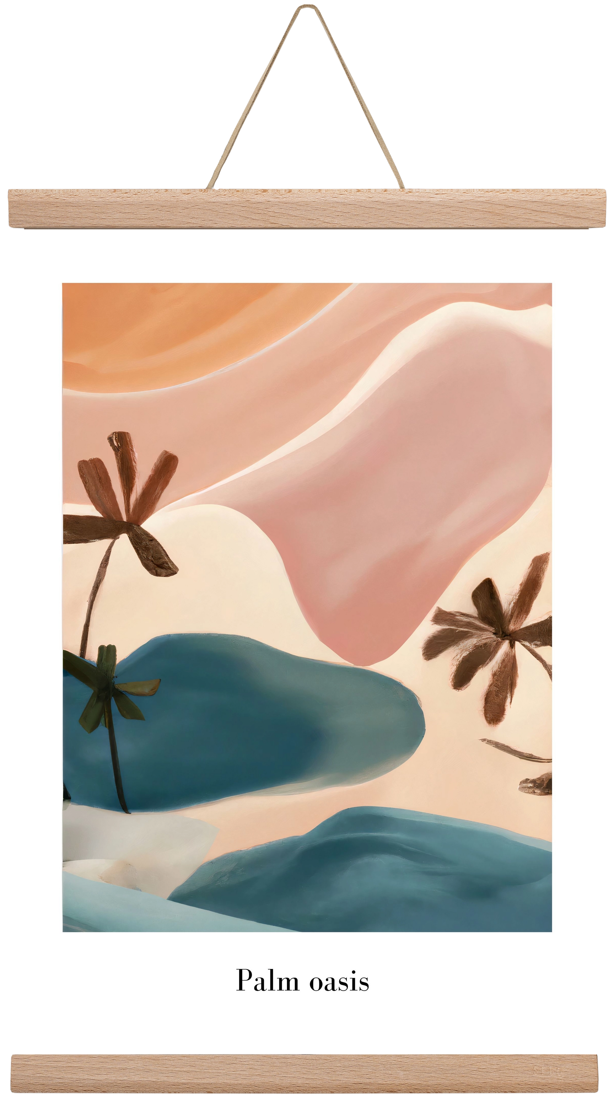 Palm Oasis , 30x45 cm (30x45 cm), Tölgy akasztó