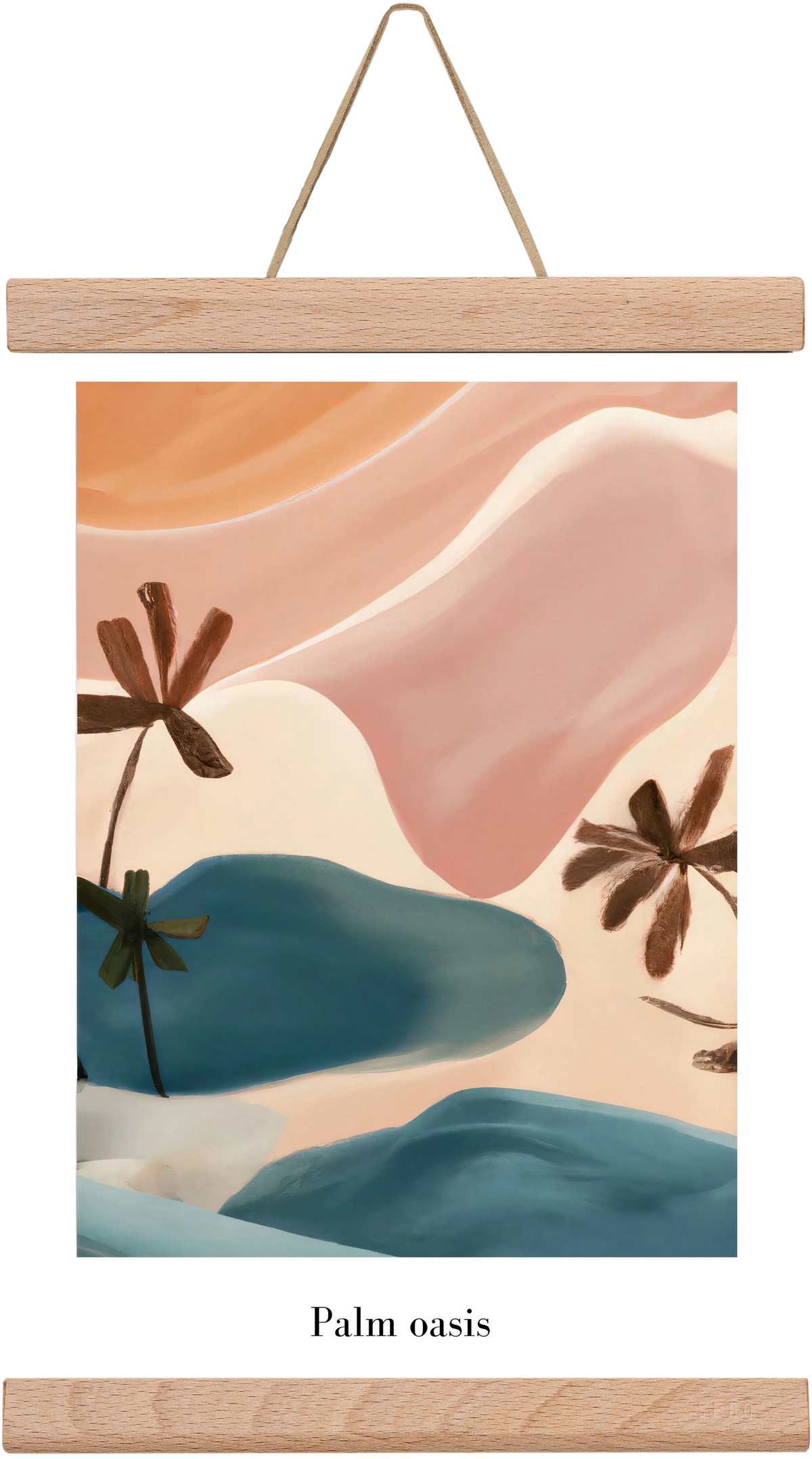 Palm Oasis , 20x30 cm (20x30 cm), Tölgy akasztó