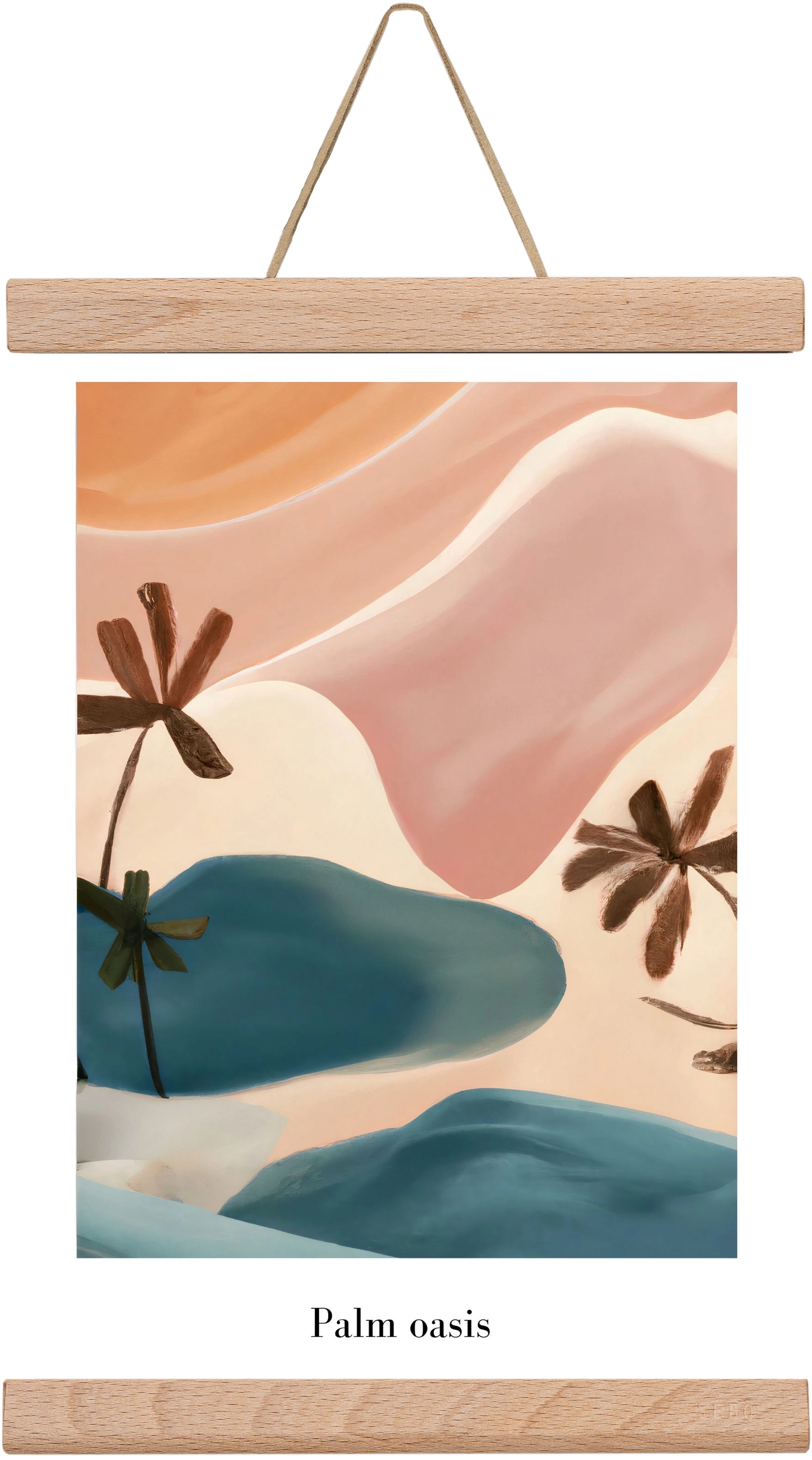 Palm Oasis , 20x30 cm (20x30 cm), Tölgy akasztó