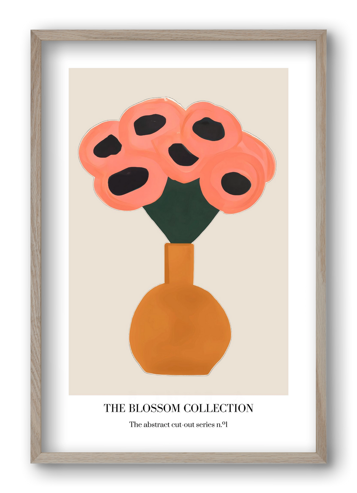 The blossom collection 1, 40x60 cm (40x60 cm), Tölgy keret