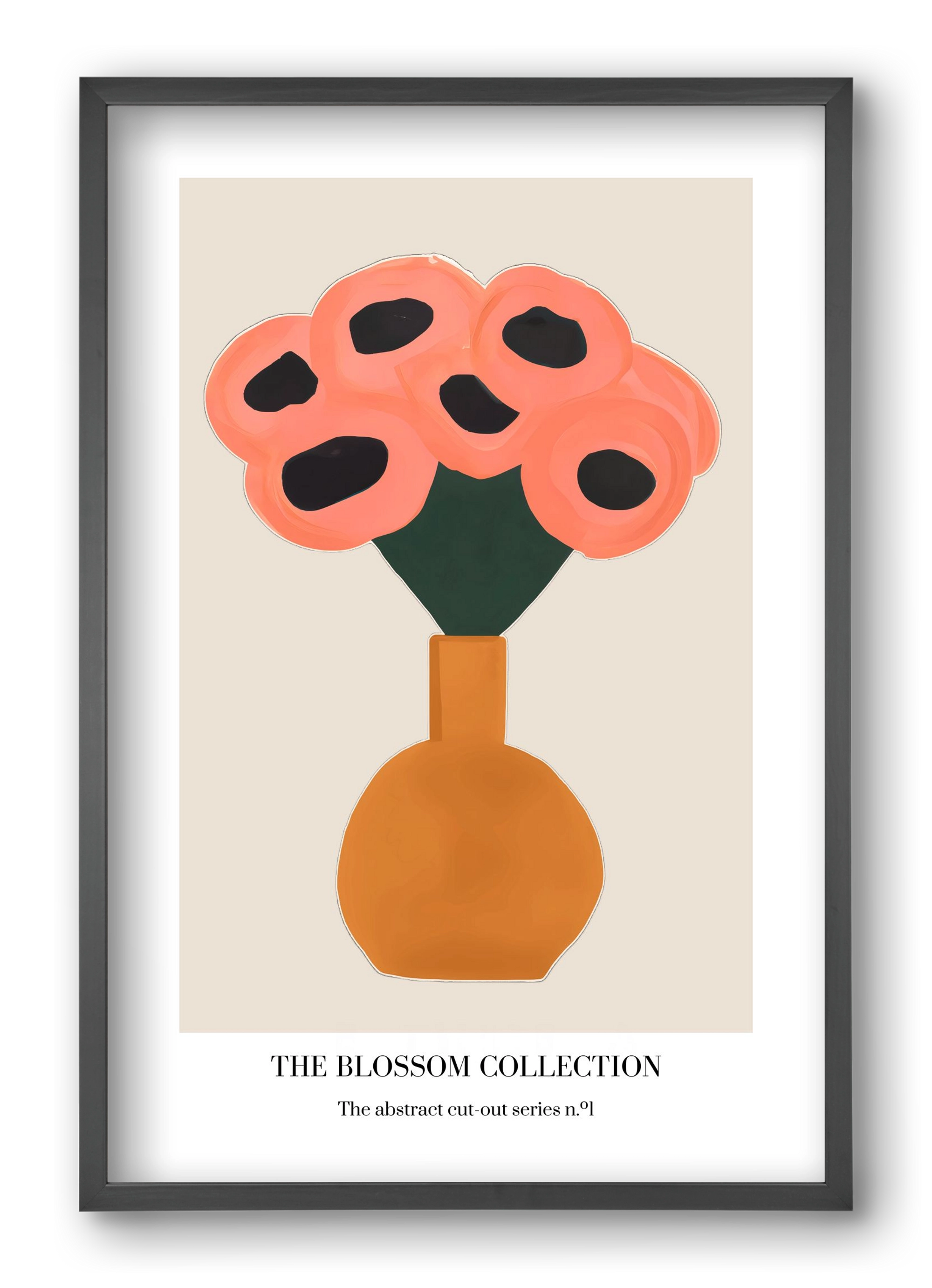 The blossom collection 1, 40x60 cm (40x60 cm), Fekete keret