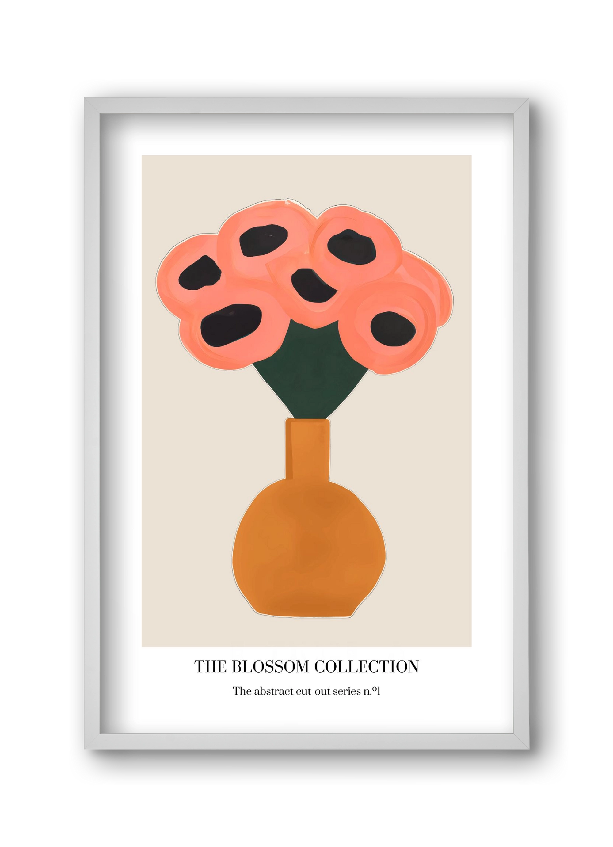 The blossom collection 1, 30x45 cm (30x45 cm), Fehér keret