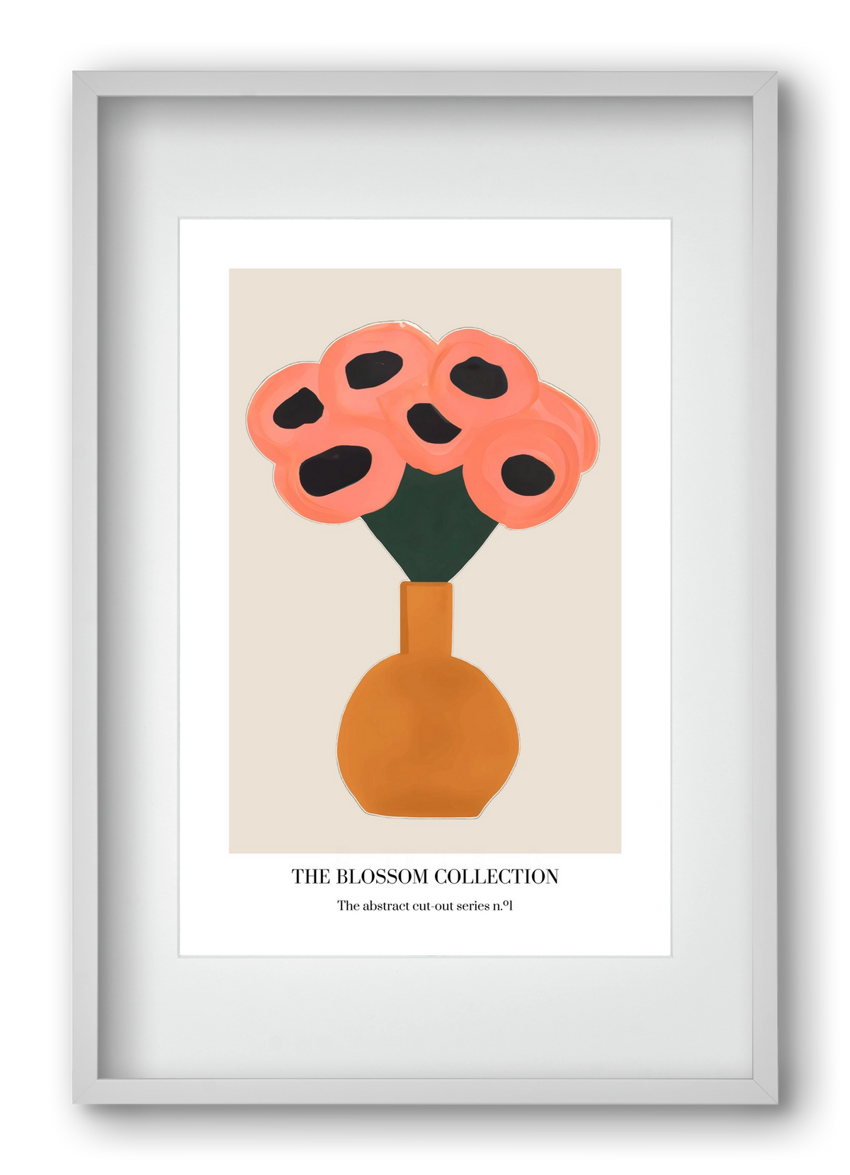 The blossom collection 1, 40x60 cm (30x45 cm), Fehér keret, paszpartuval