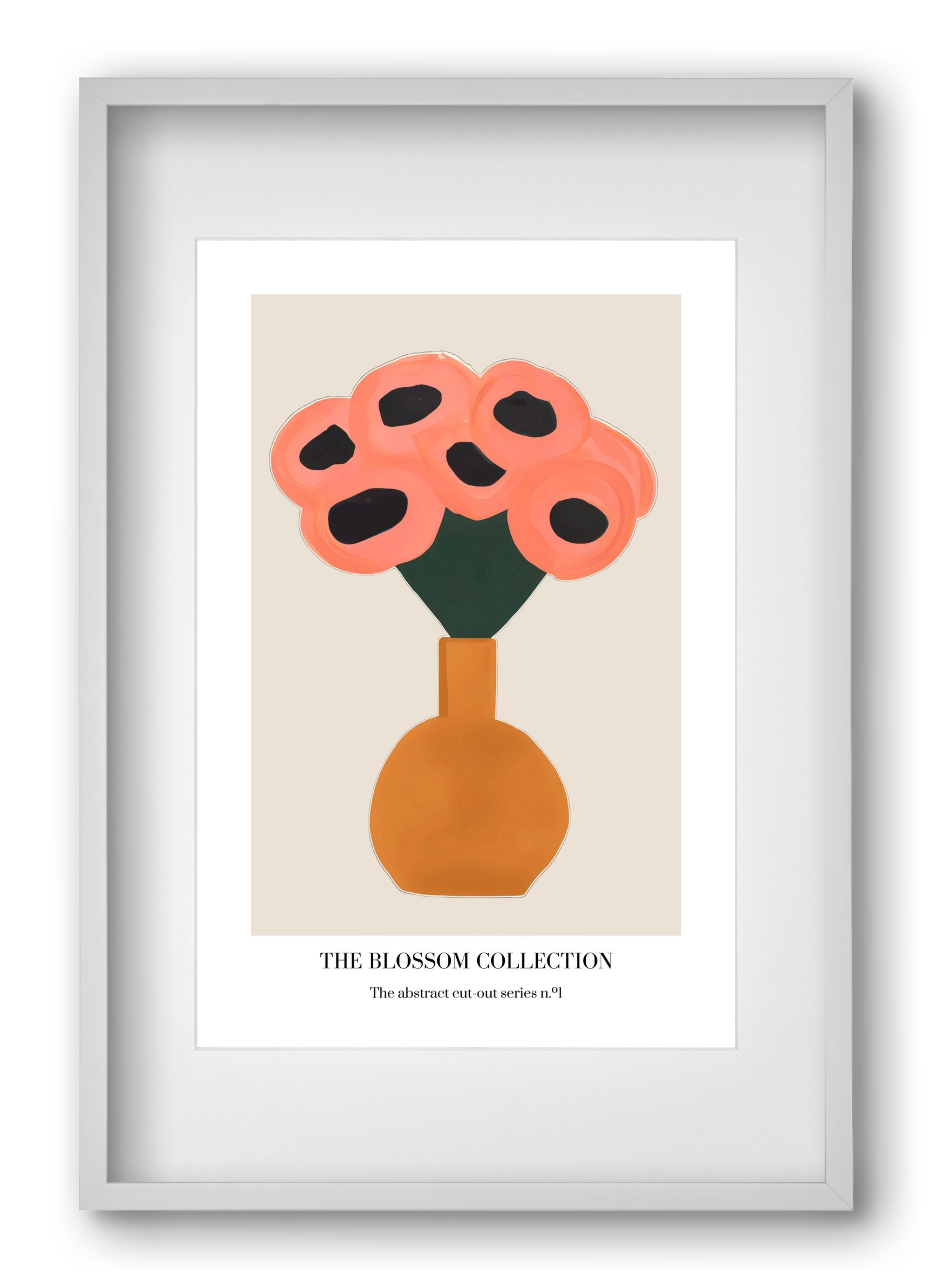 The blossom collection 1, 40x60 cm (30x45 cm), Fehér keret, paszpartuval